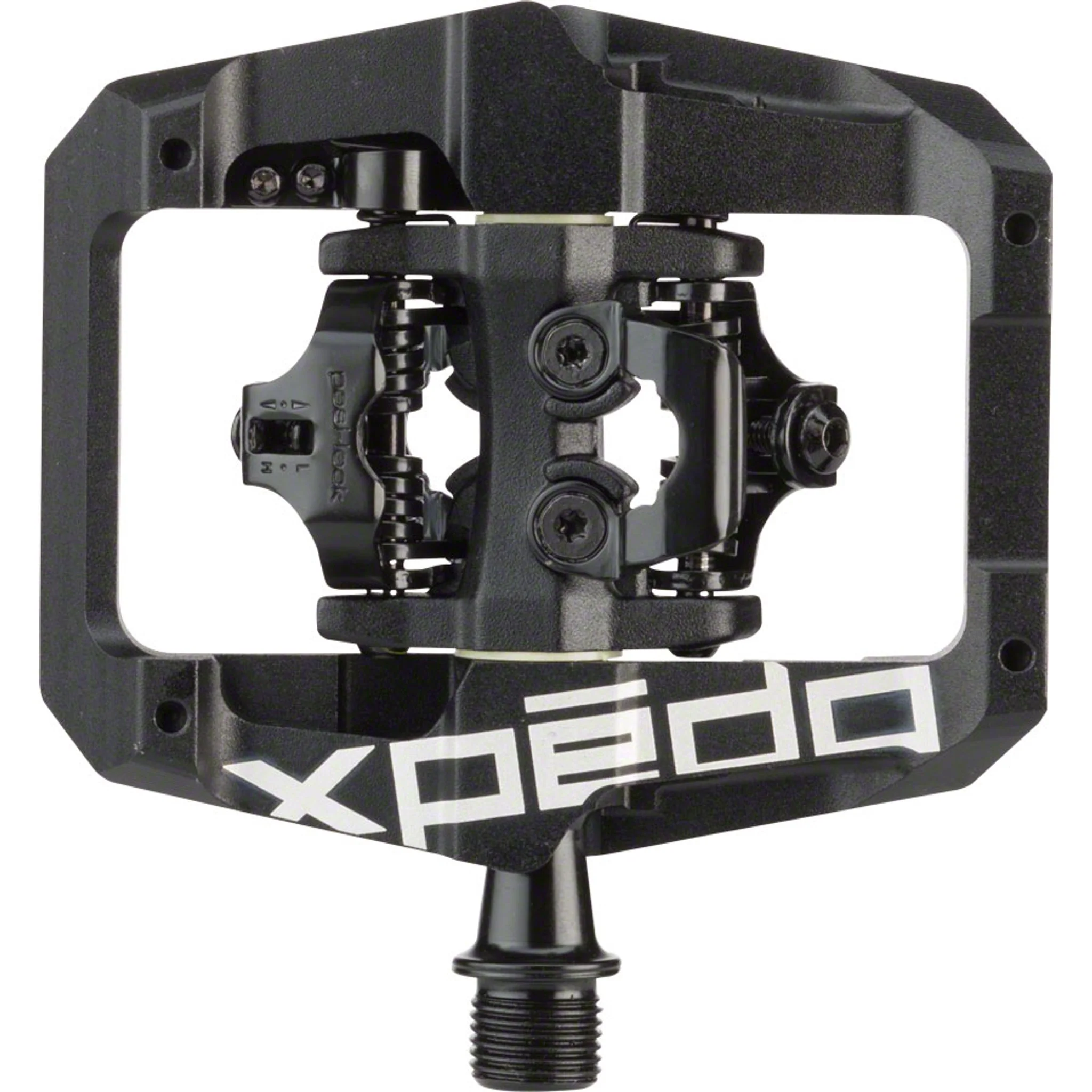 GFX Pedals - Dual Sided Clipless with Platform, Aluminum, 9/16", Black - Image 2