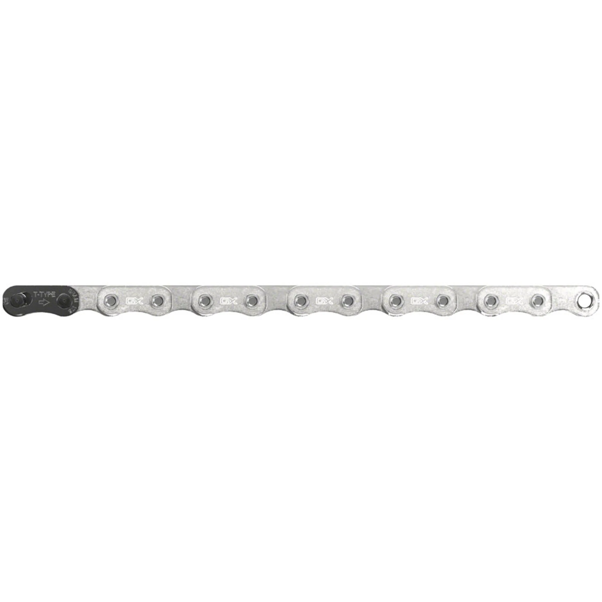 GX Eagle T-Type Flattop Chain - 12-Speed, 126 Links, Hollow Pin, Includes PowerLock Connector, Silver