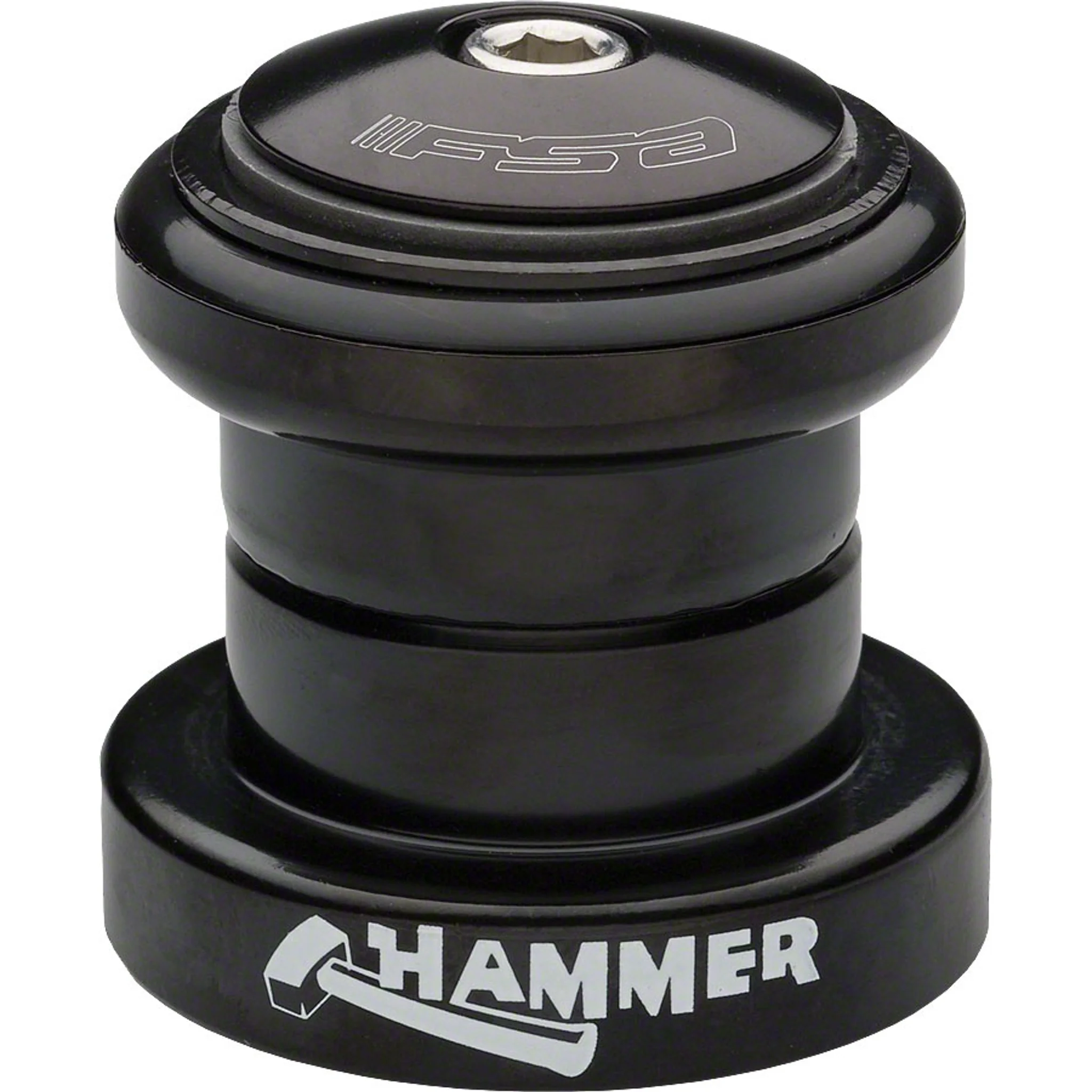 Full Speed Ahead Hammer 1-1/8" Heavy Duty Threadless Headset, Black