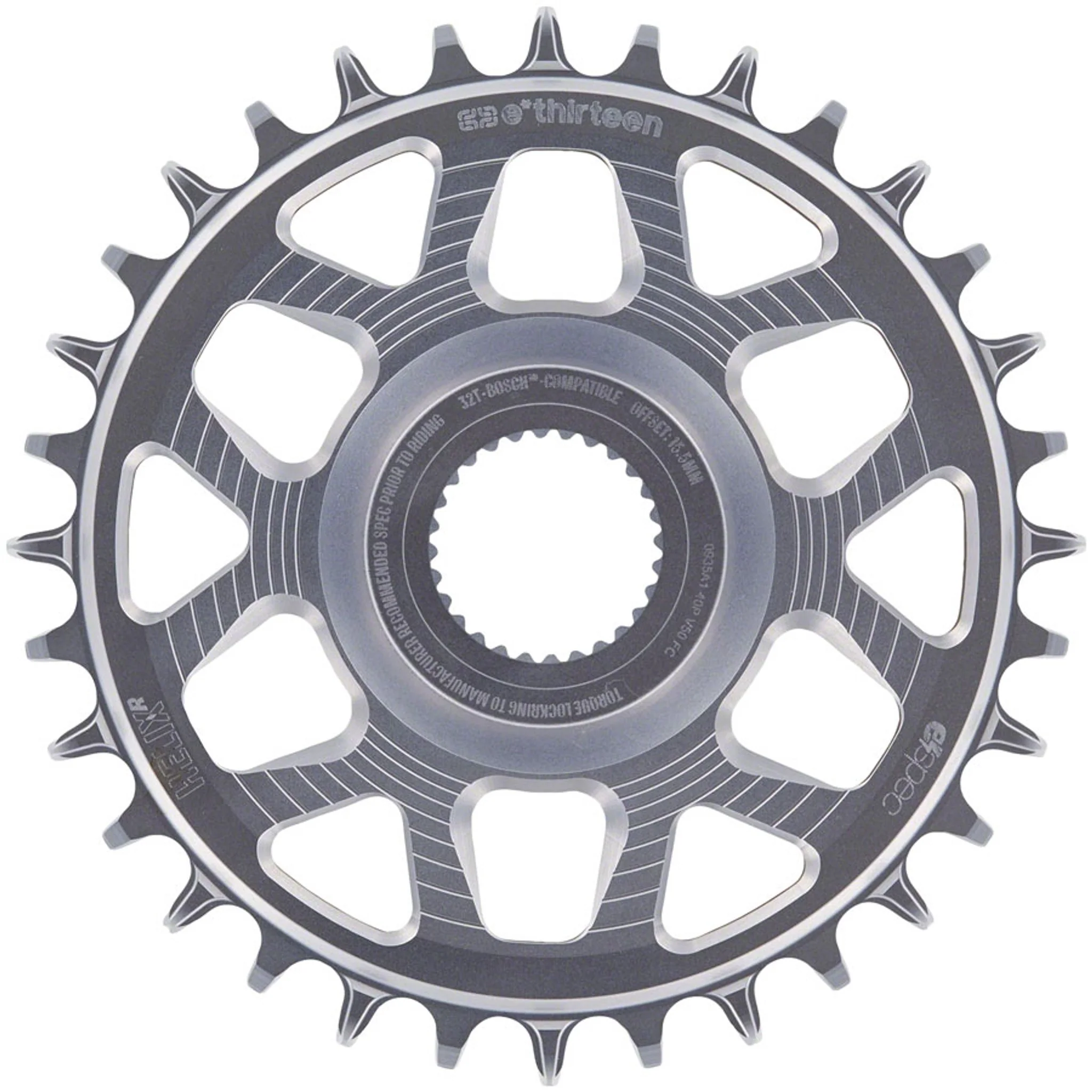Helix Race E*Spec Bosch SX and Gen 4 CX Aluminum Chainring - Image 2