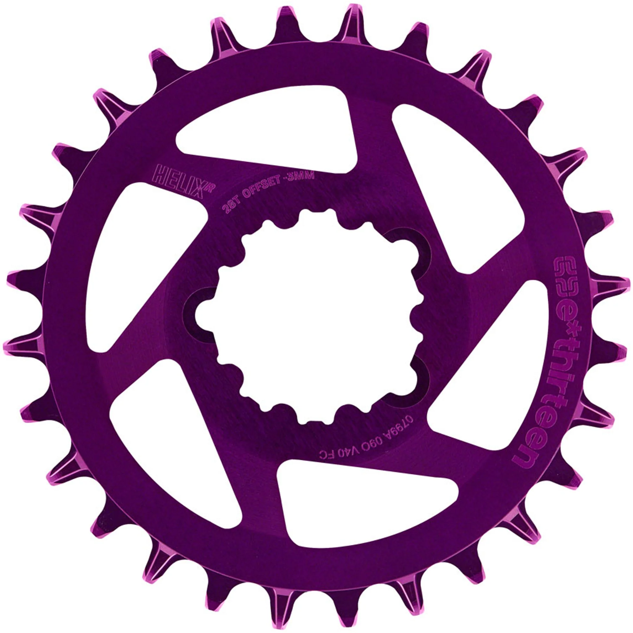 Helix Race SRAM 3-Bolt Direct Mount Chainring - Image 17
