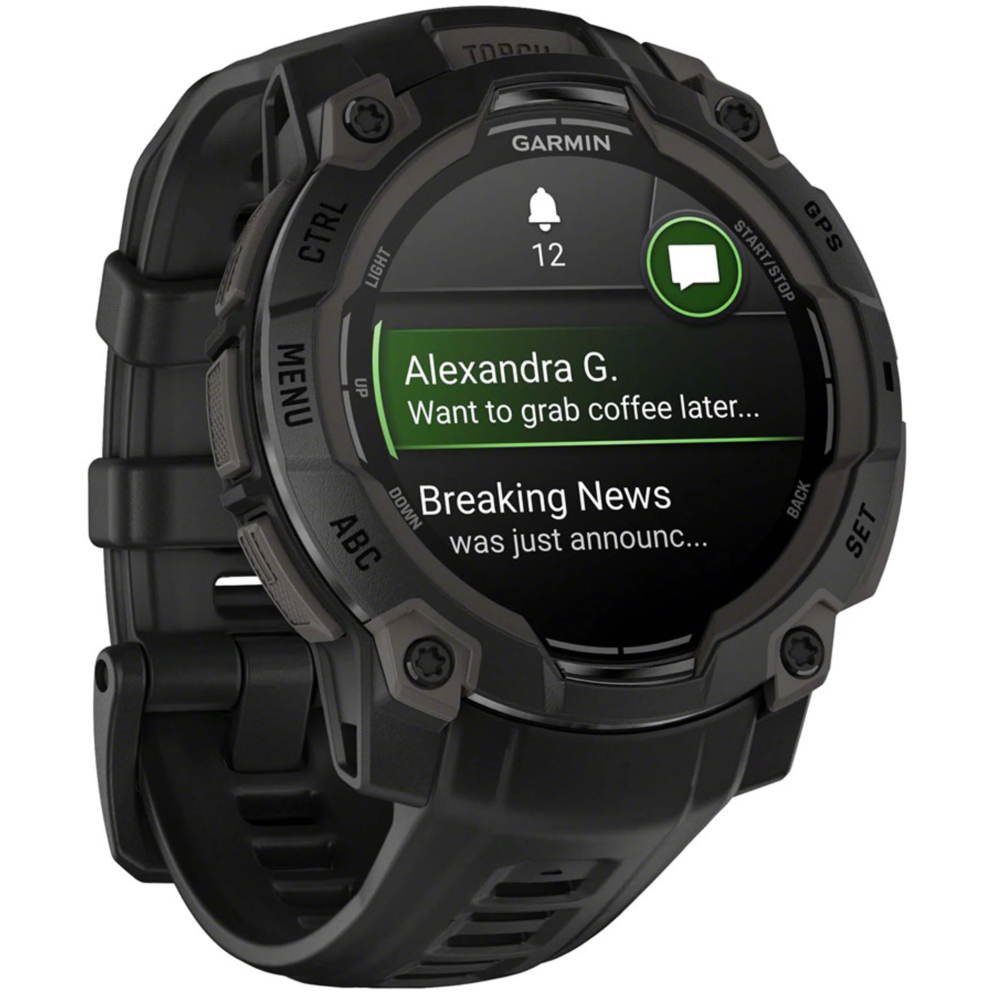 Garmin Instinct 3 GPS Smartwatch - 45mm, AMOLED, Black/Black - Image 4