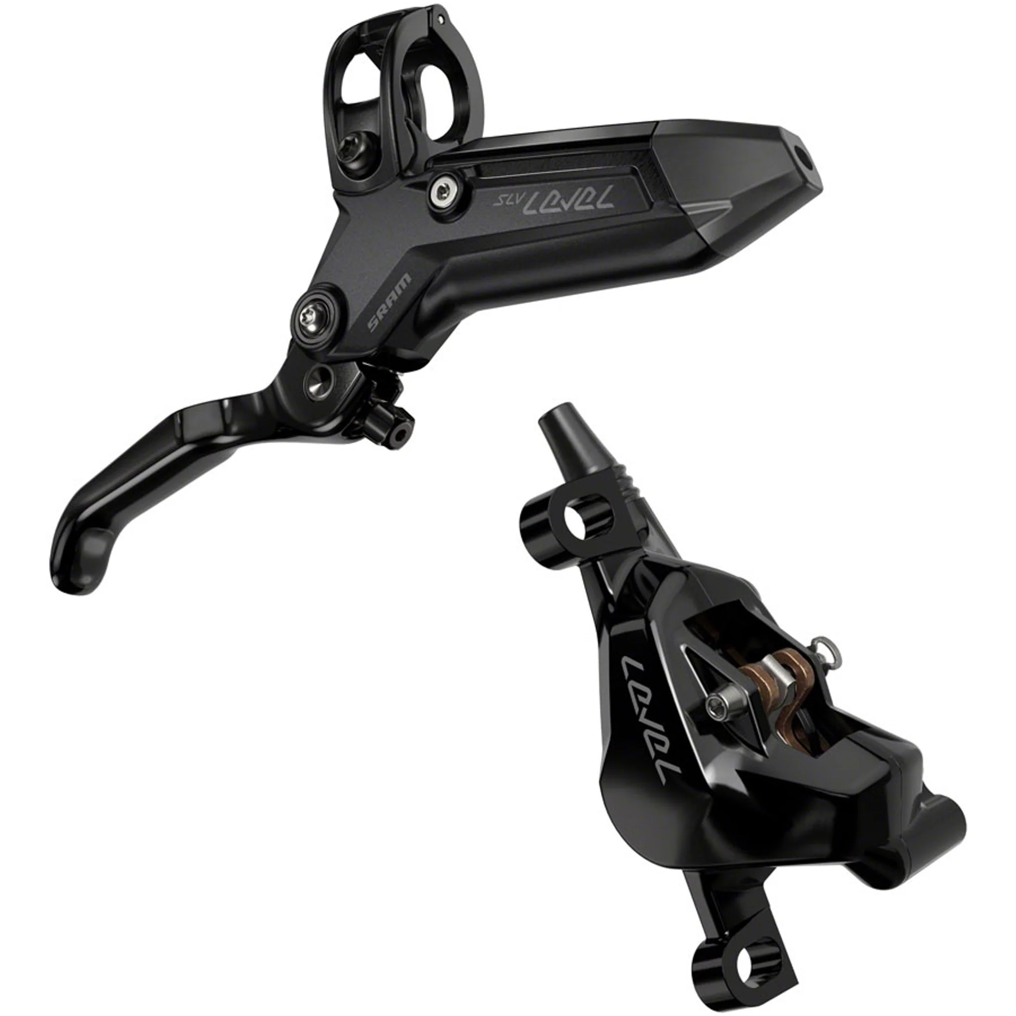 Level Silver Stealth 2-Piston Disc Brake and Lever