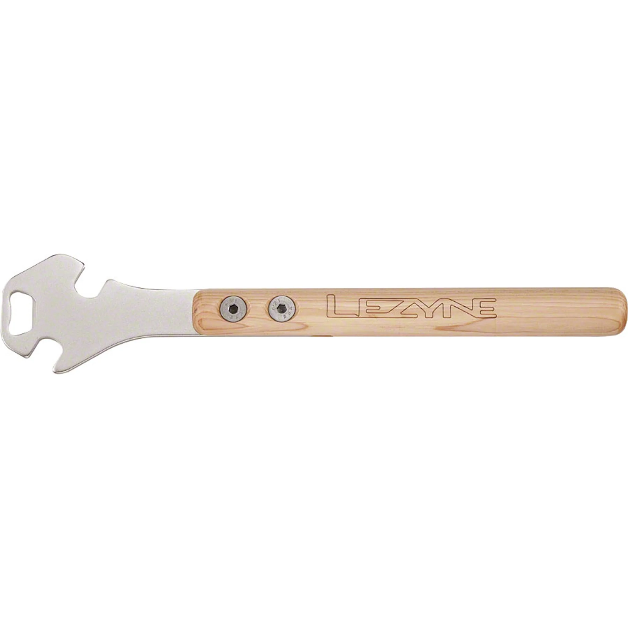 Classic Pedal Rod Pedal Wrench and Bottle Opener: 14.2inches, varnished wWood handle