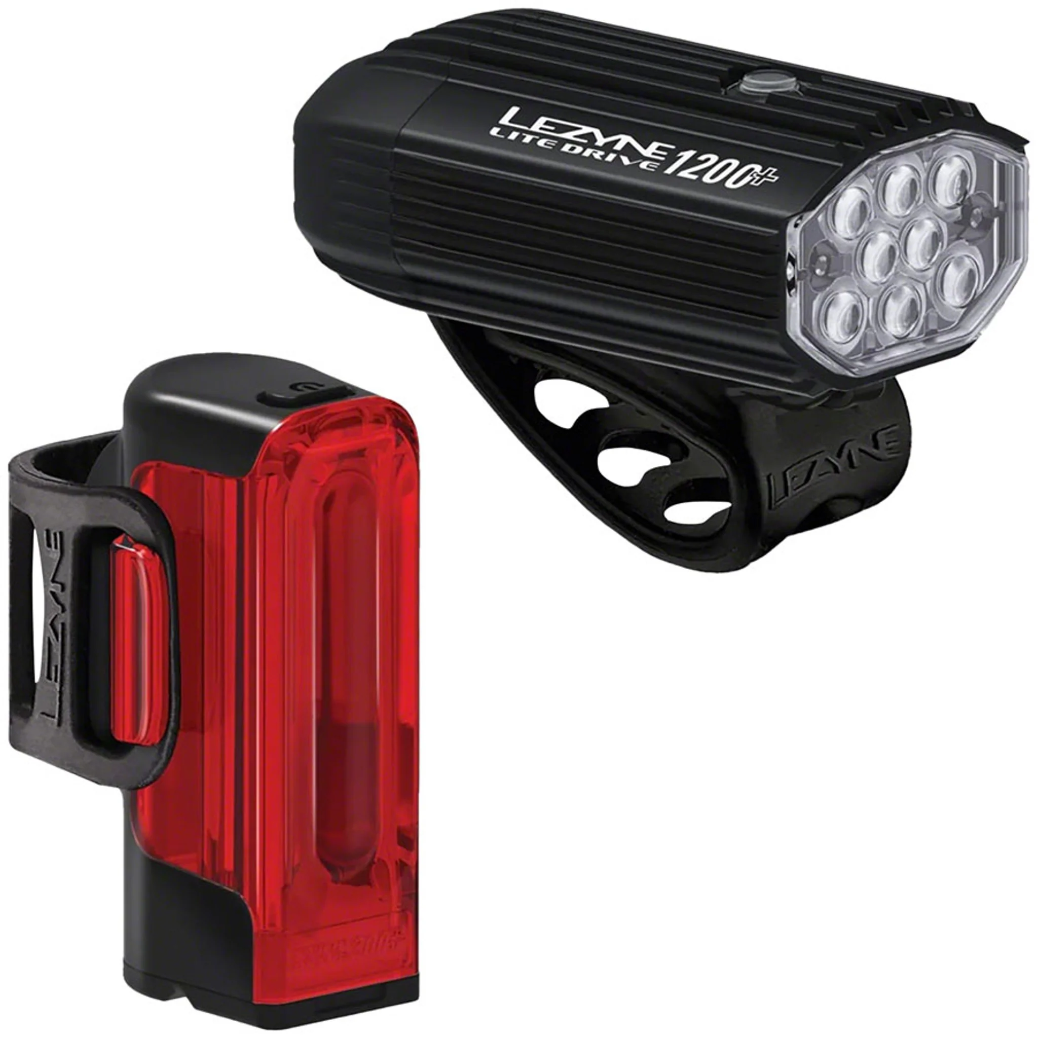 Lite Drive 1200+/Strip Drive Pro 400+ Headlight/Taillight Set - Black