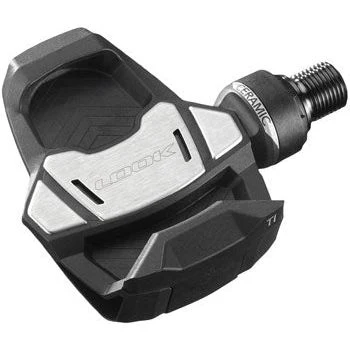 LOOK KEO BLADE CARBON CERAMIC Ti Pedals - Single Sided Clipless, Titanium, 9/16", Black - Image 3
