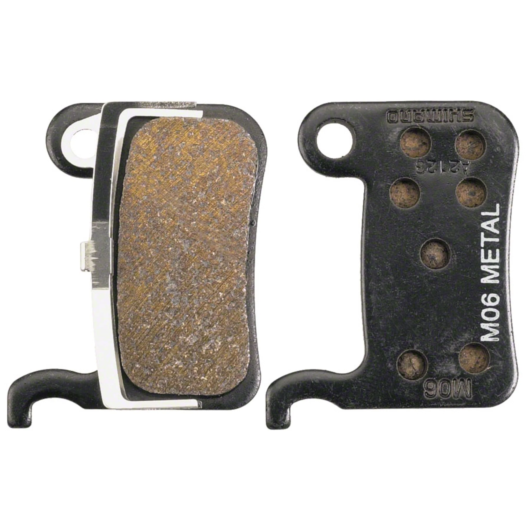 M06-MX Disc Brake Pads and Springs - Metal Compound, Steel Back Plate, One Pair