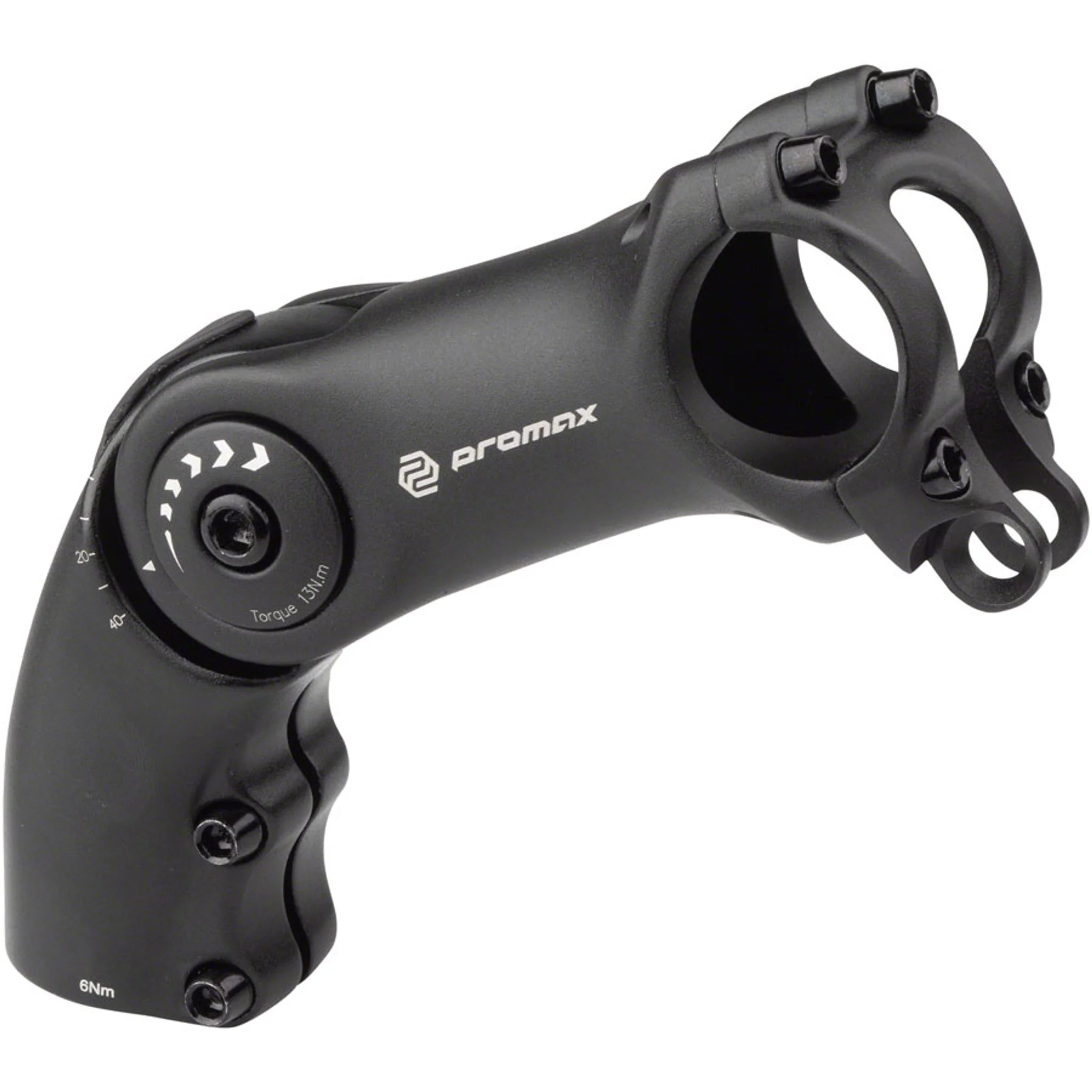 MA-504L 31.8mm, Length 100mm, Adjustable Threadless w/Light Mount Black