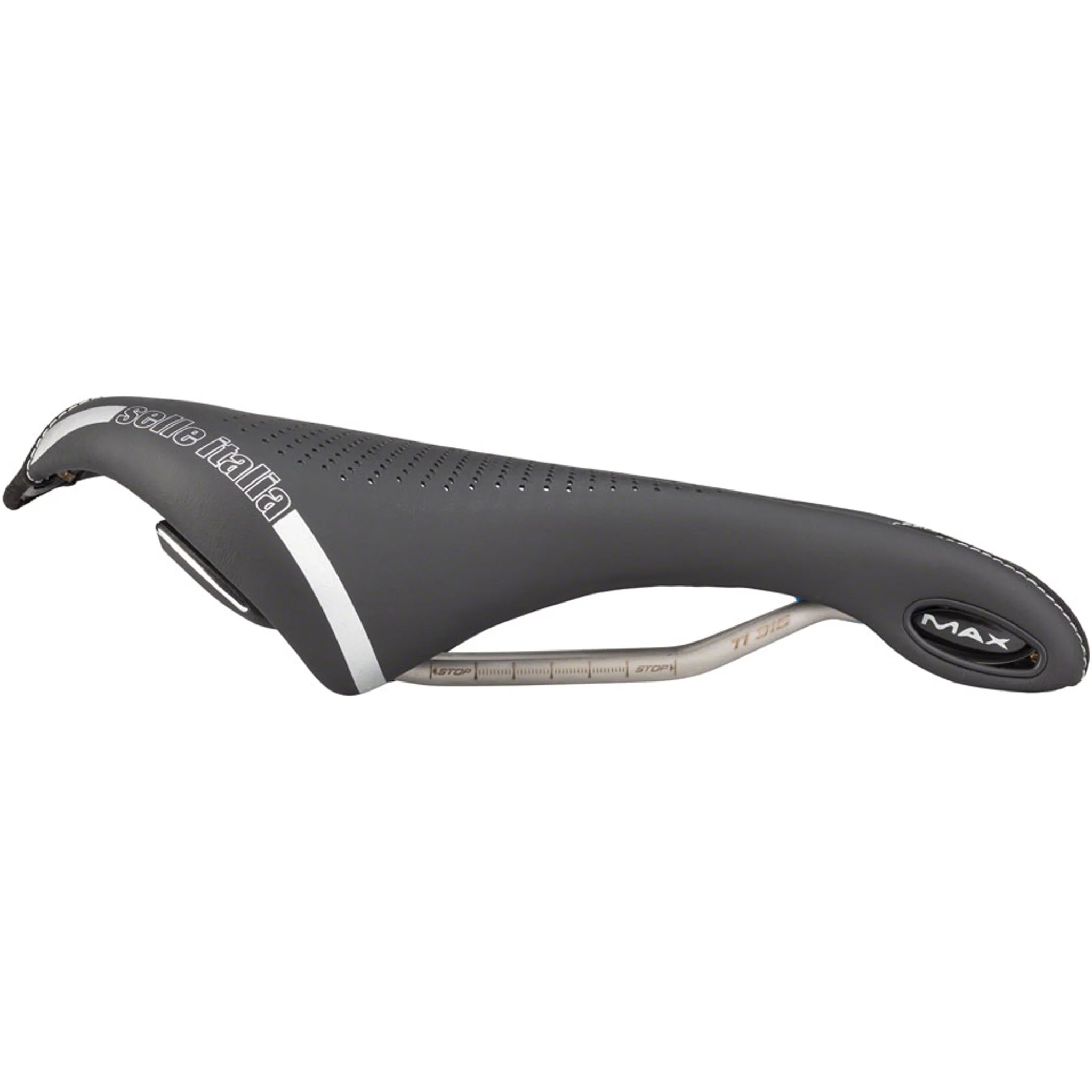 Max Flite Gel Superflow Saddle - Titanium, Black, L3 - Image 2