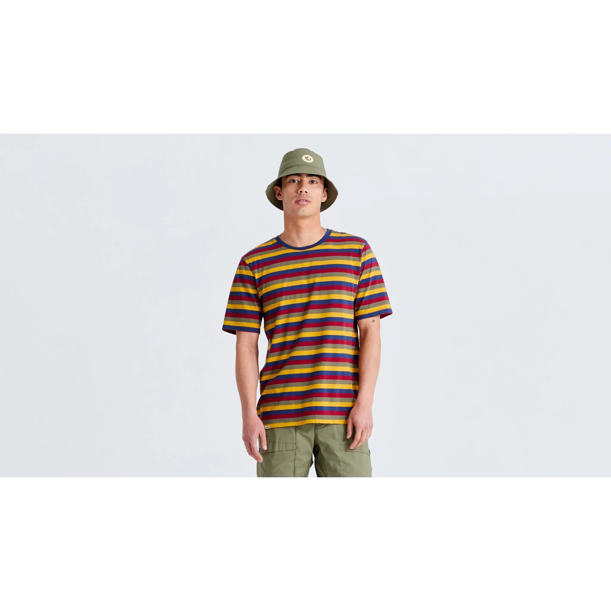 Men's Specialized/Fjällräven Cotton Striped Short Sleeve Tee - Image 2