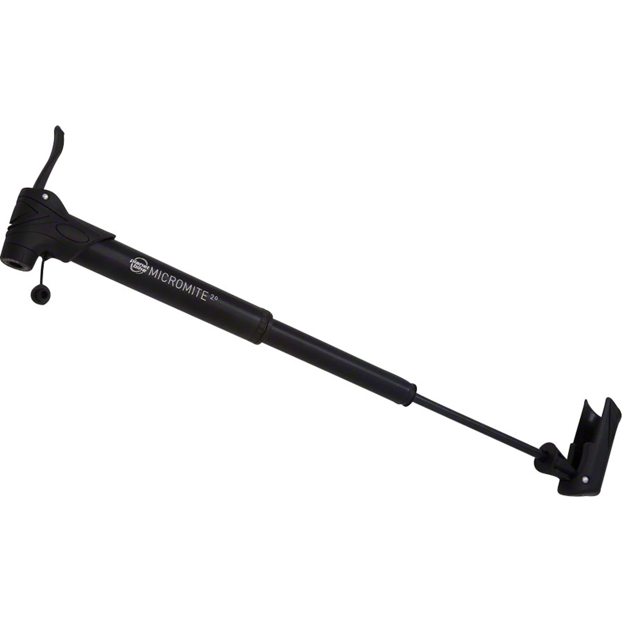 Planet Bike Micro Mite II Dual Stage Mini Frame Pump: Presta/Schrader, Black - Image 2