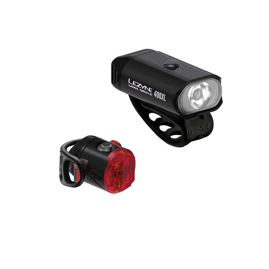 Mini Drive 400XL / Femto USB, Light, Front and Rear, Black, Set