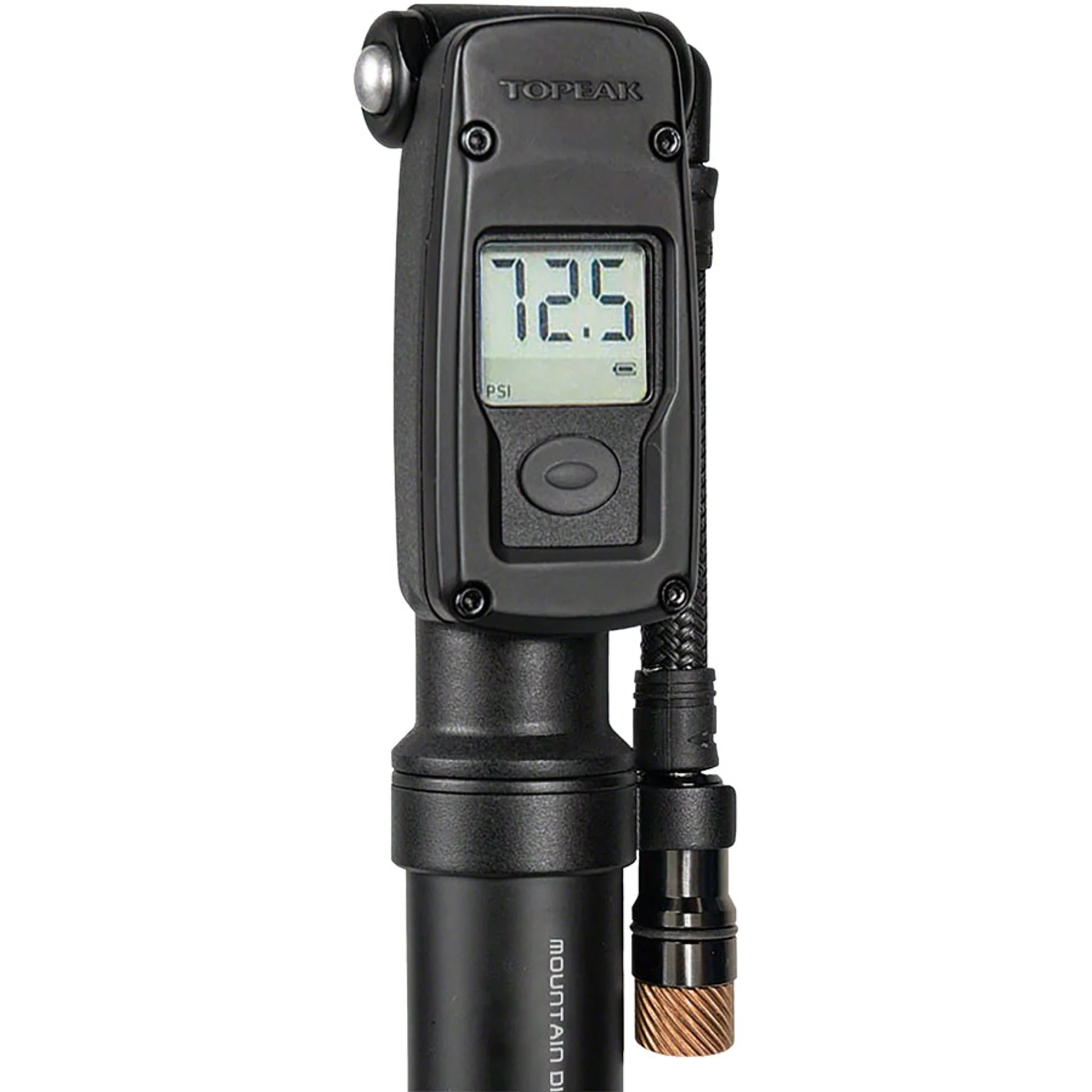 Mountain Digital Shock/Tire Mini Pump - 2Stage, 300psi, Black - Image 3