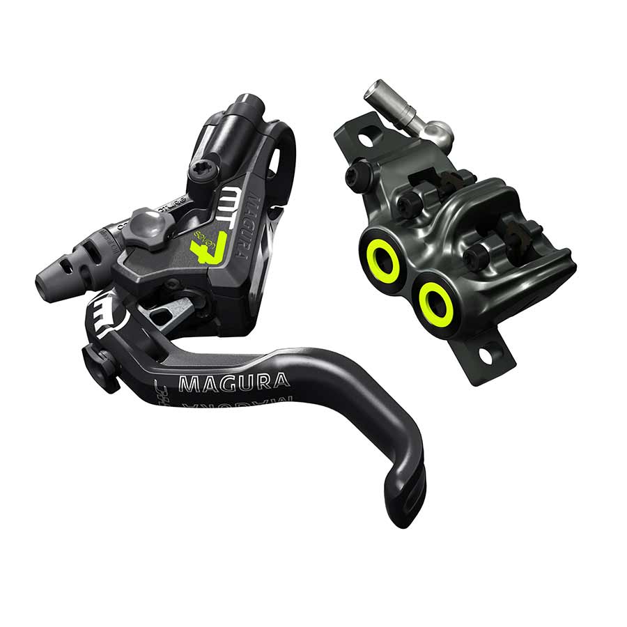 MT7 Pro Disc Brake and Lever - Front or Rear, Hydraulic, Post Mount, Tooled Reach Adjust, Black/Gray