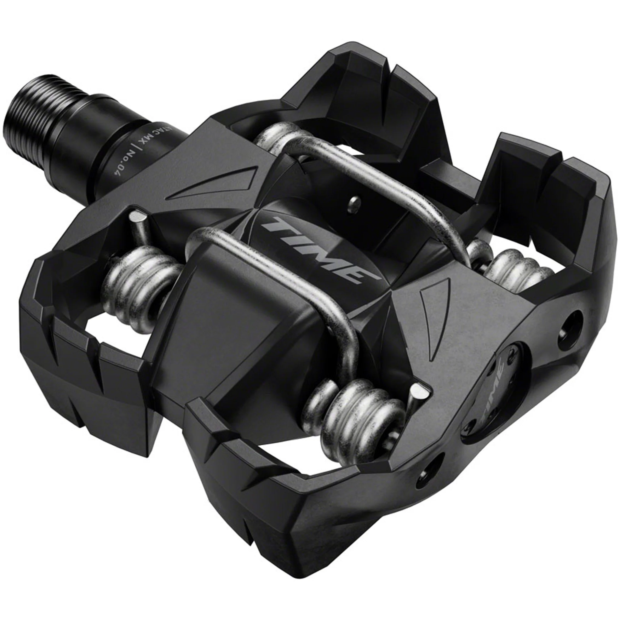 Time MX 4 Pedals - Dual Sided Clipless with Platform, Aluminum, 9/16", Black, B1 - Image 3