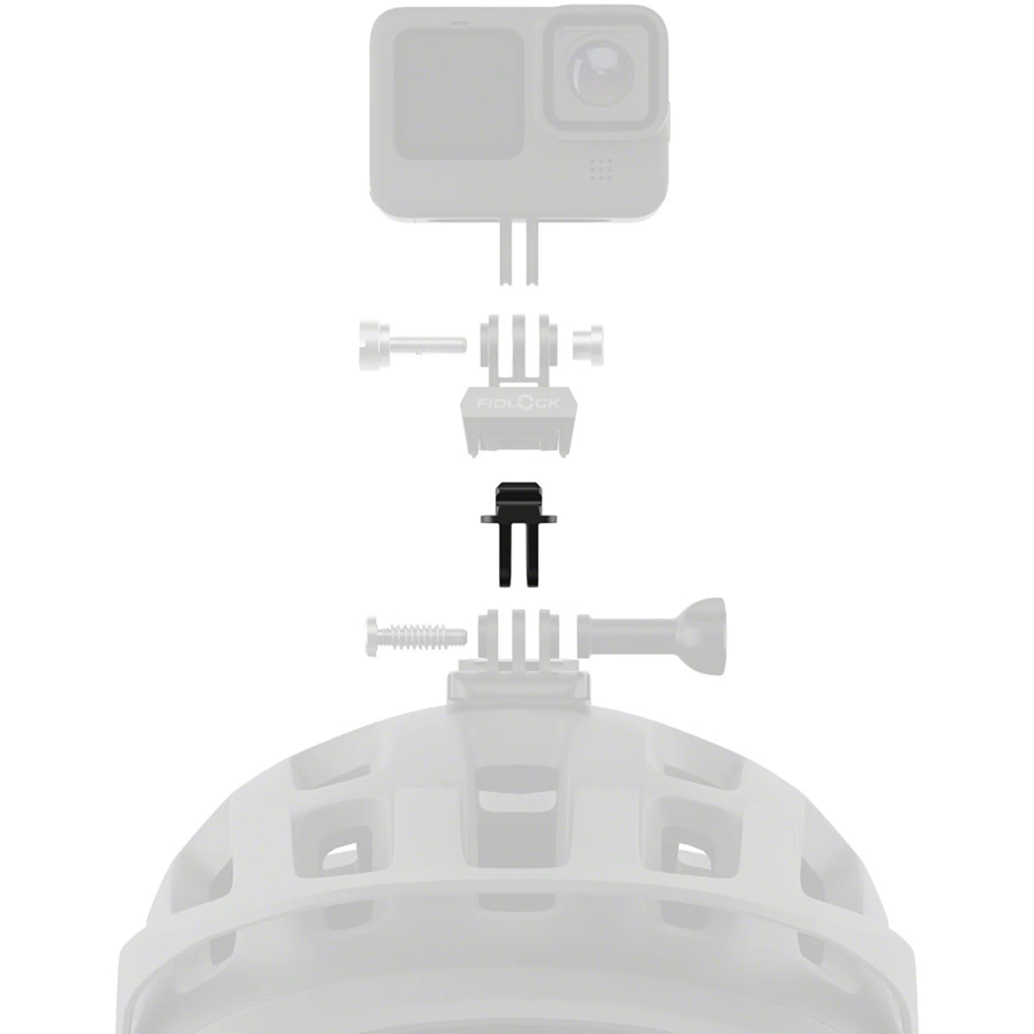 Pinclip Action Cam Mount Connector - Black - Image 4
