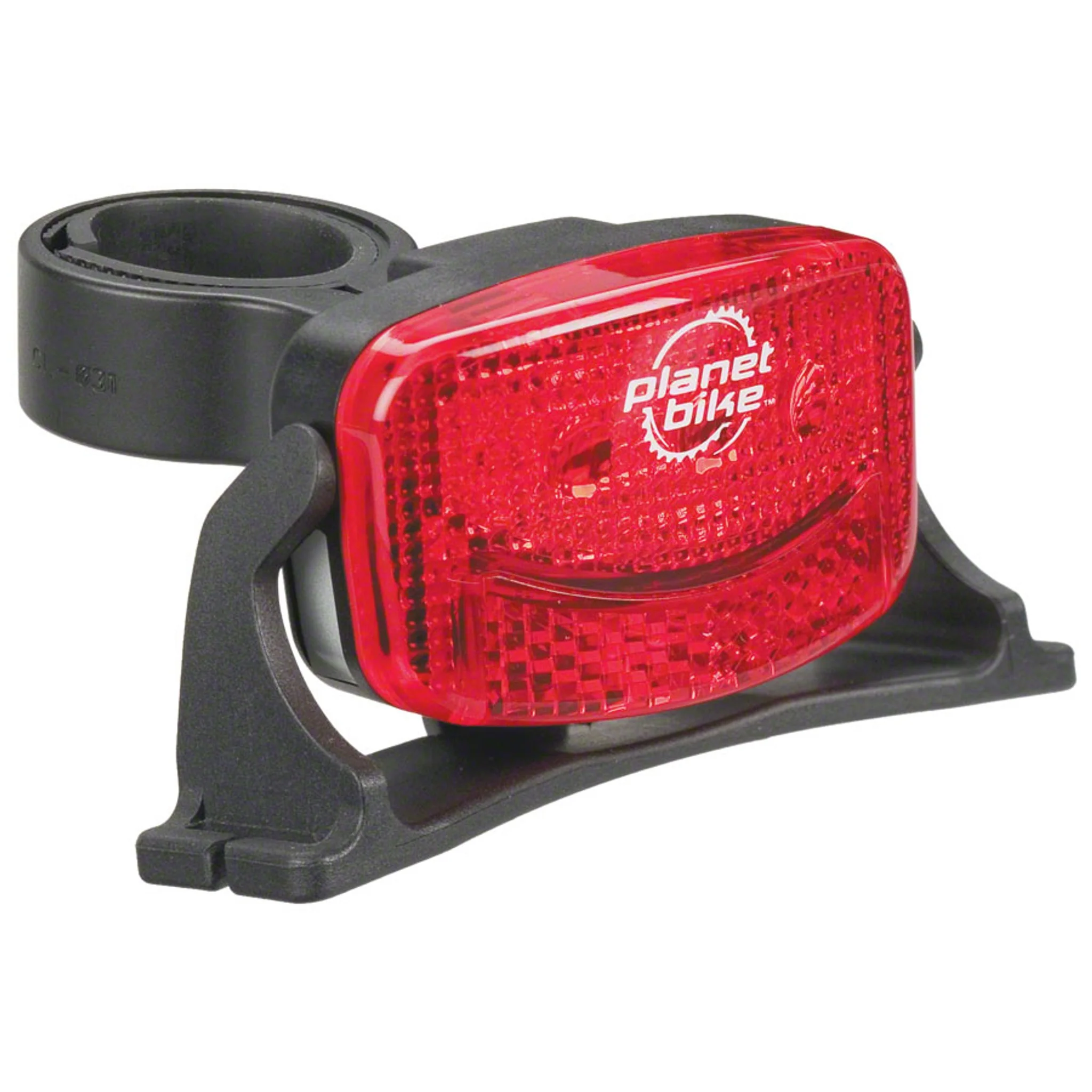 Blinky 3H, 3 LED Helmet Taillight: Red/Black