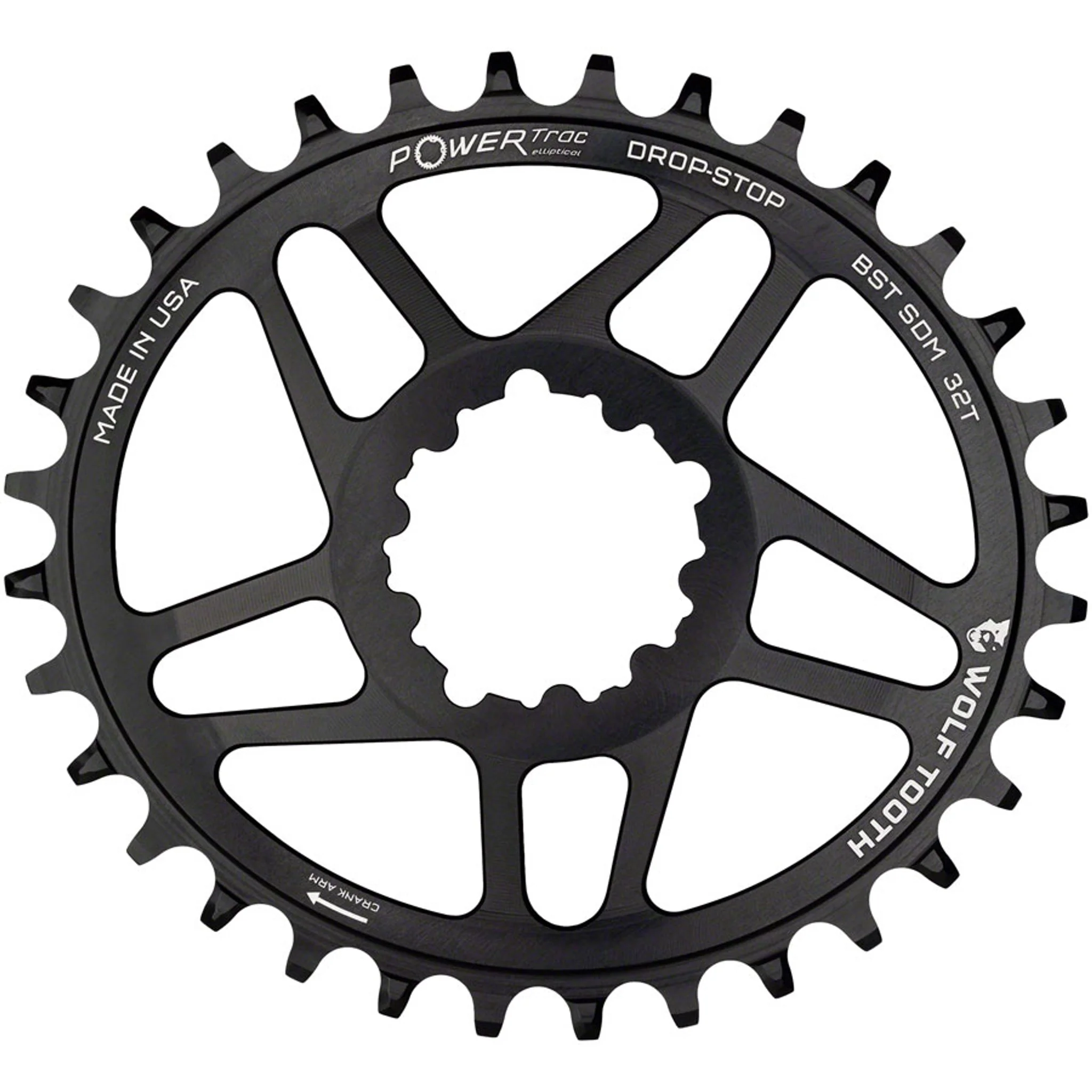 PowerTrac Elliptical SRAM 3-Bolt Direct Mount Chainrings - Image 11