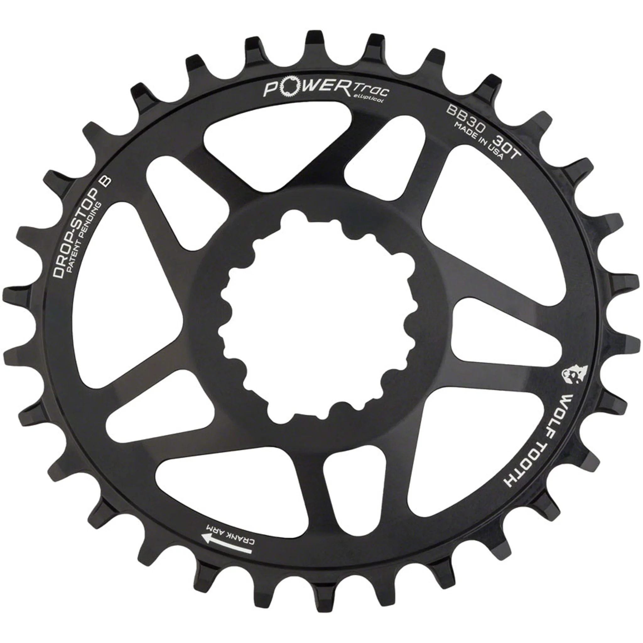 PowerTrac Elliptical SRAM 3-Bolt Direct Mount Chainrings - Image 12