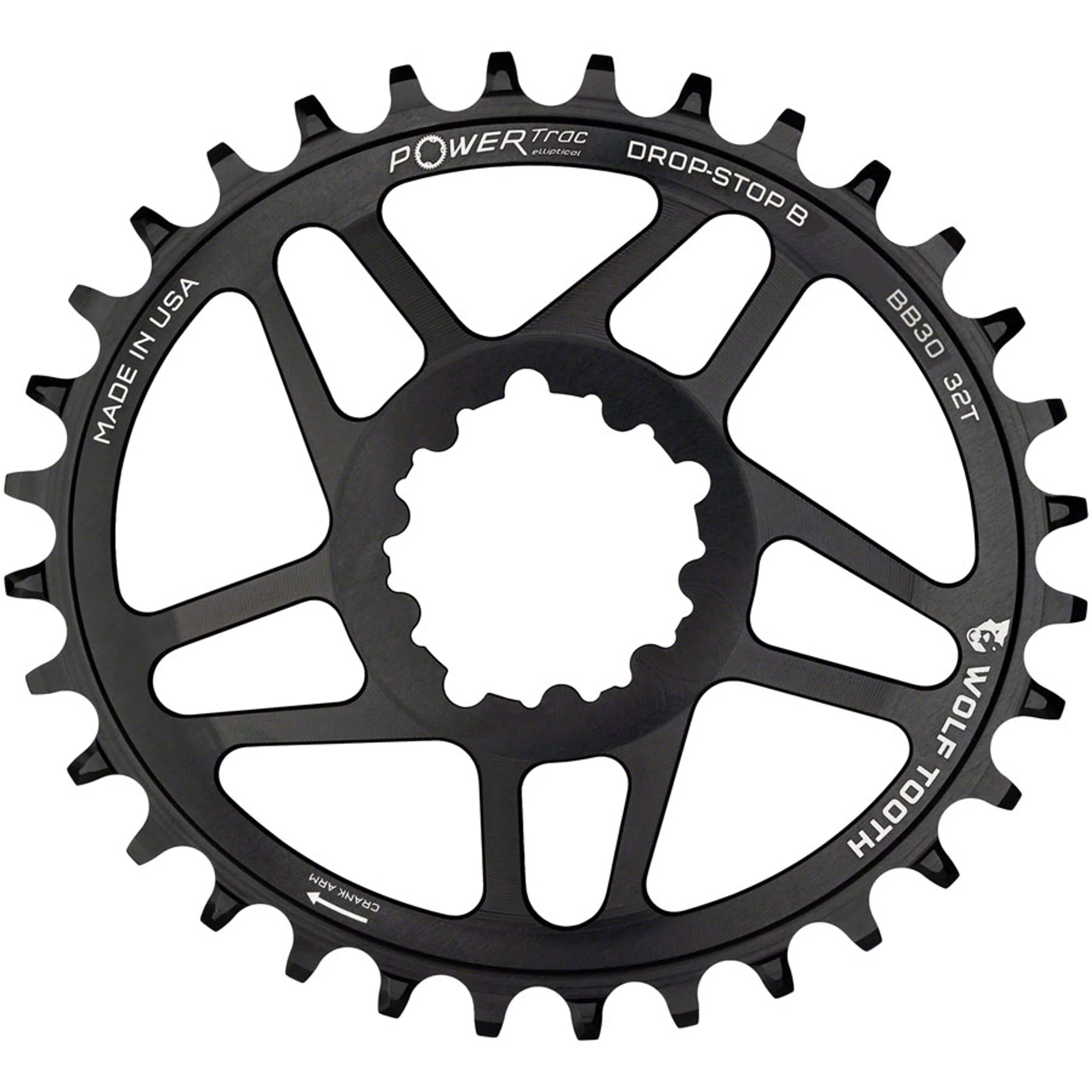 PowerTrac Elliptical SRAM 3-Bolt Direct Mount Chainrings - Image 13