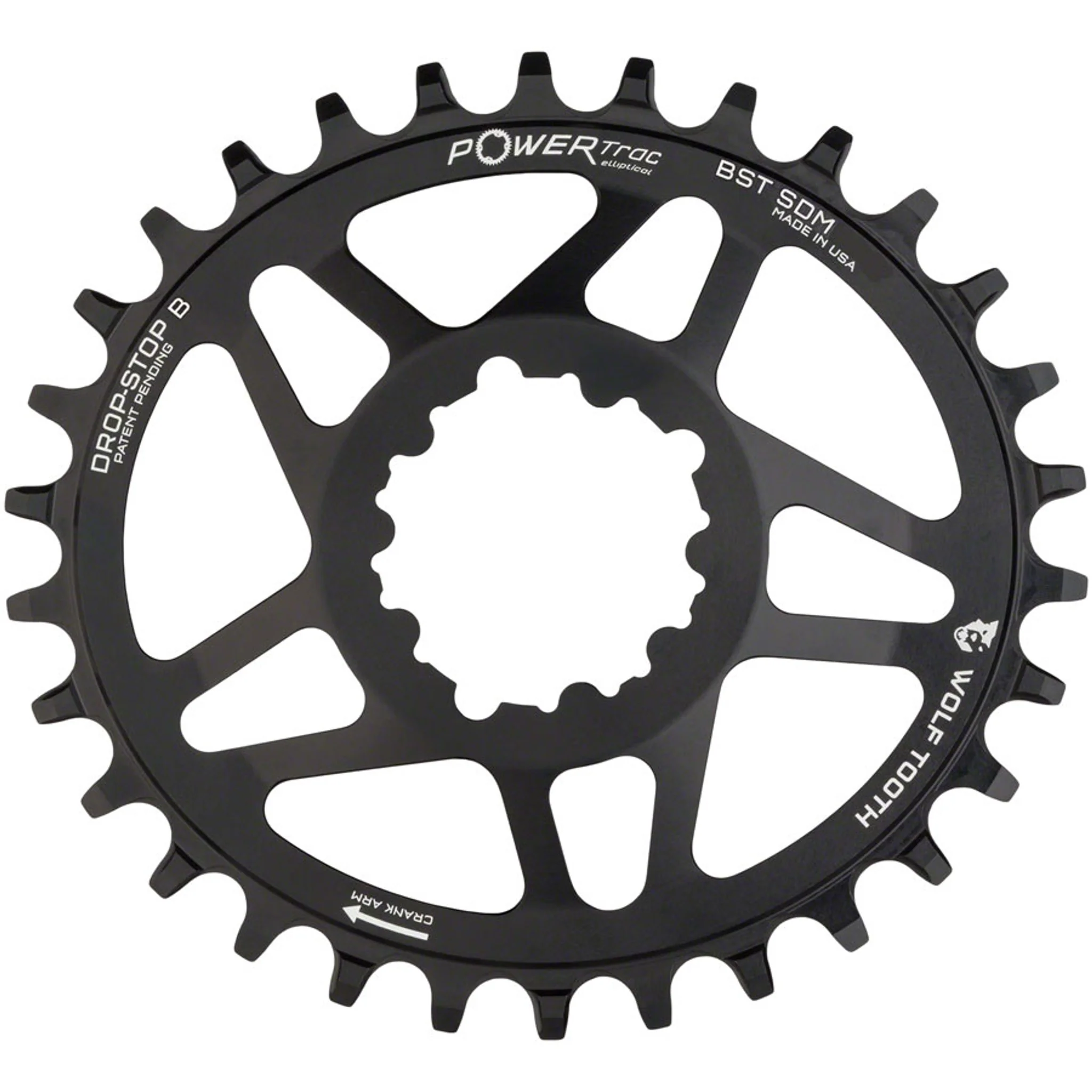 PowerTrac Elliptical SRAM 3-Bolt Direct Mount Chainrings - Image 14