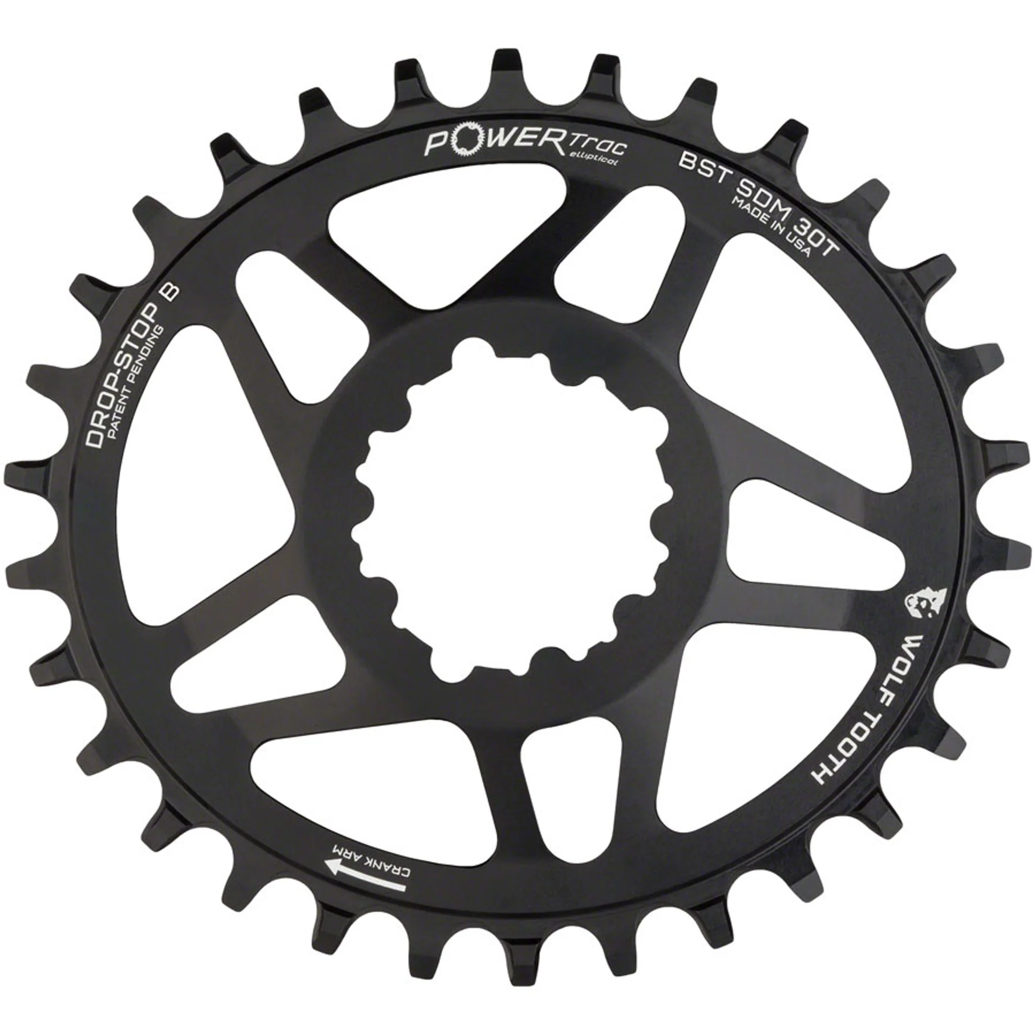 PowerTrac Elliptical SRAM 3-Bolt Direct Mount Chainrings - Image 15