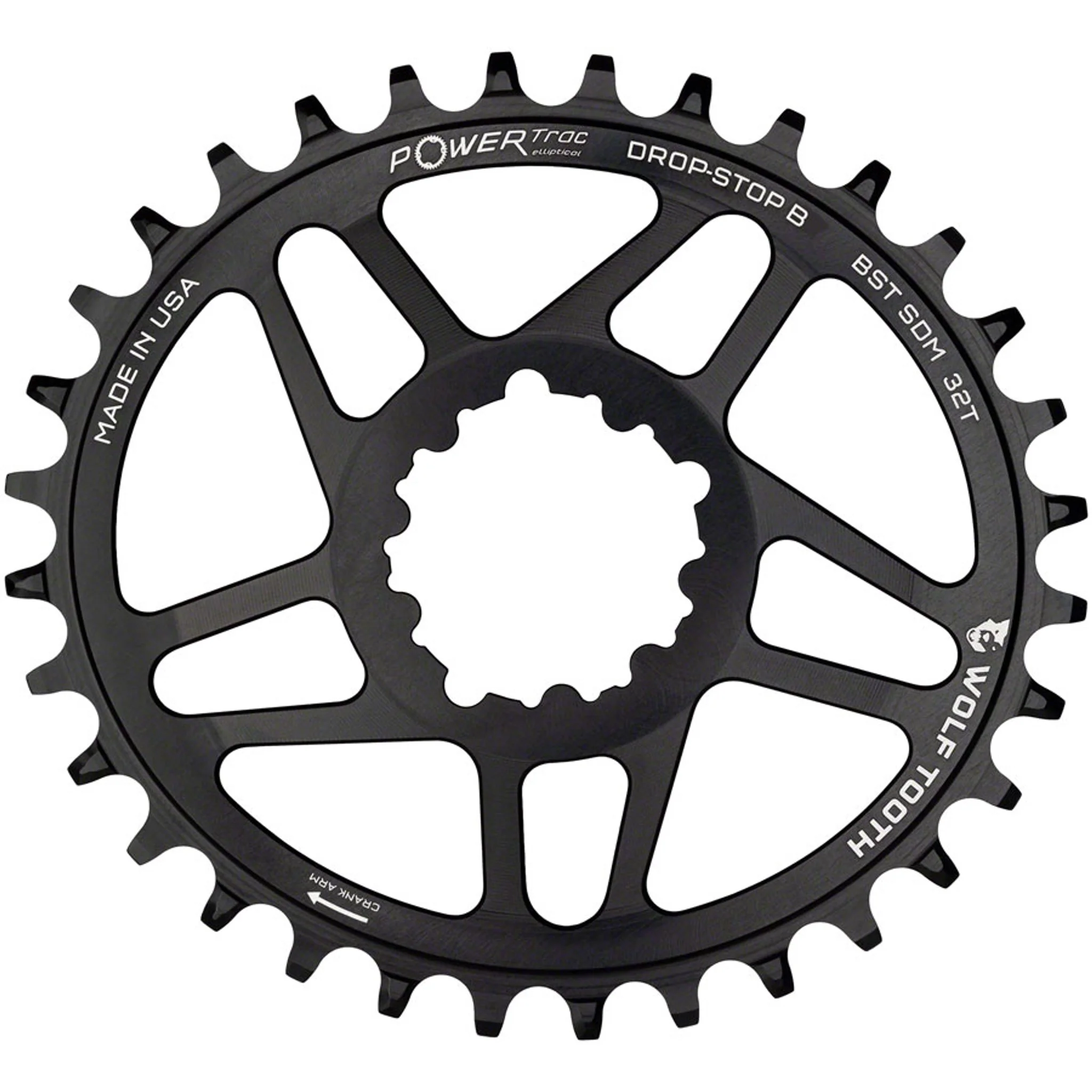 PowerTrac Elliptical SRAM 3-Bolt Direct Mount Chainrings - Image 16