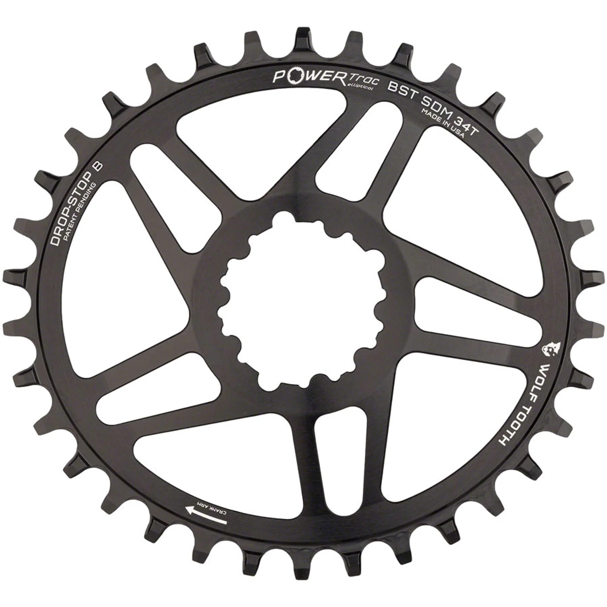 PowerTrac Elliptical SRAM 3-Bolt Direct Mount Chainrings - Image 17