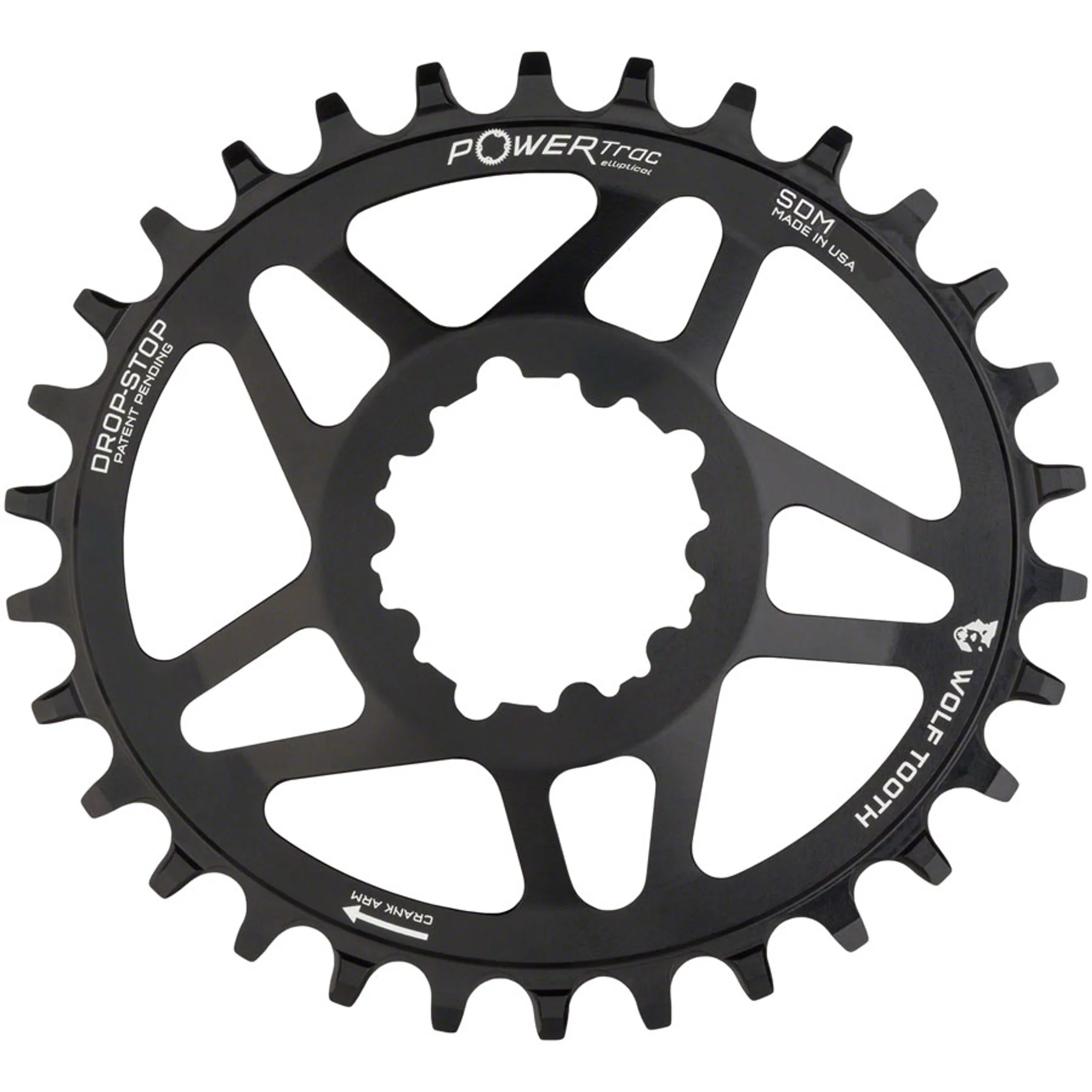 PowerTrac Elliptical SRAM 3-Bolt Direct Mount Chainrings - Image 6