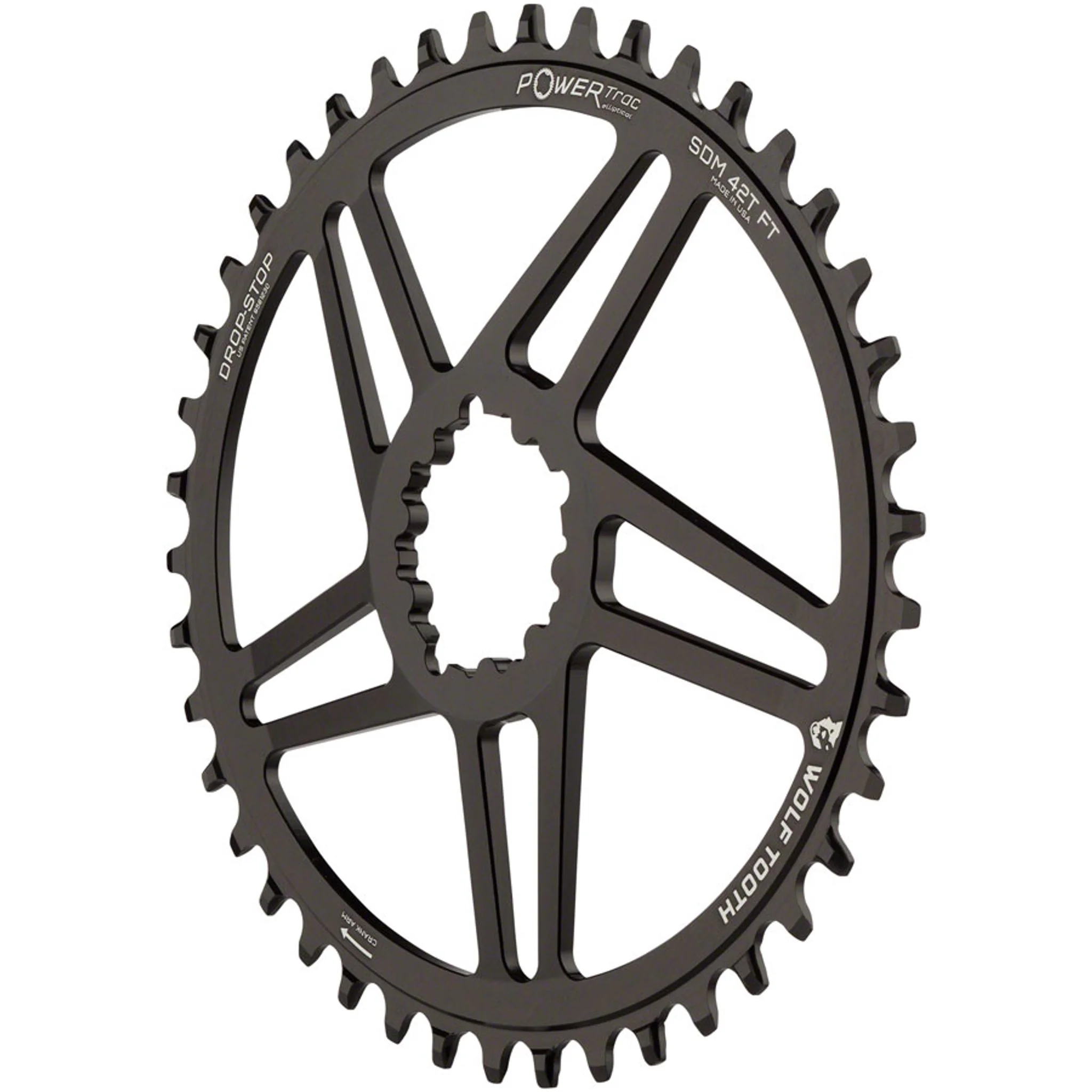 PowerTrac Elliptical SRAM 3-Bolt Direct Mount Chainrings - Image 7
