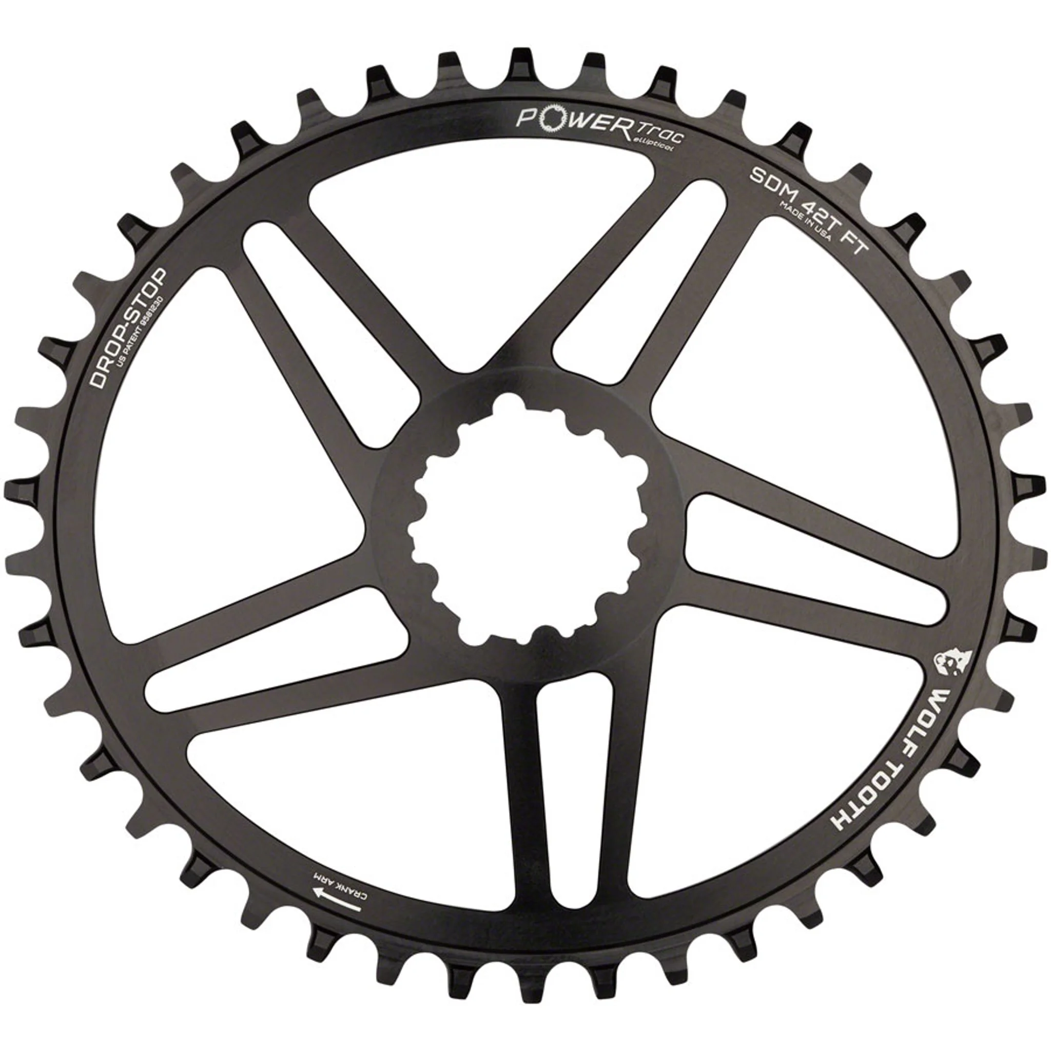 PowerTrac Elliptical SRAM 3-Bolt Direct Mount Chainrings - Image 8