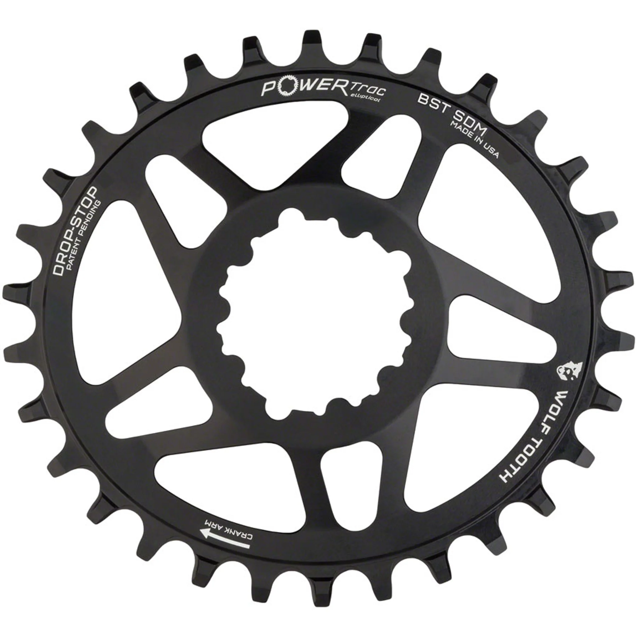 PowerTrac Elliptical SRAM 3-Bolt Direct Mount Chainrings - Image 9