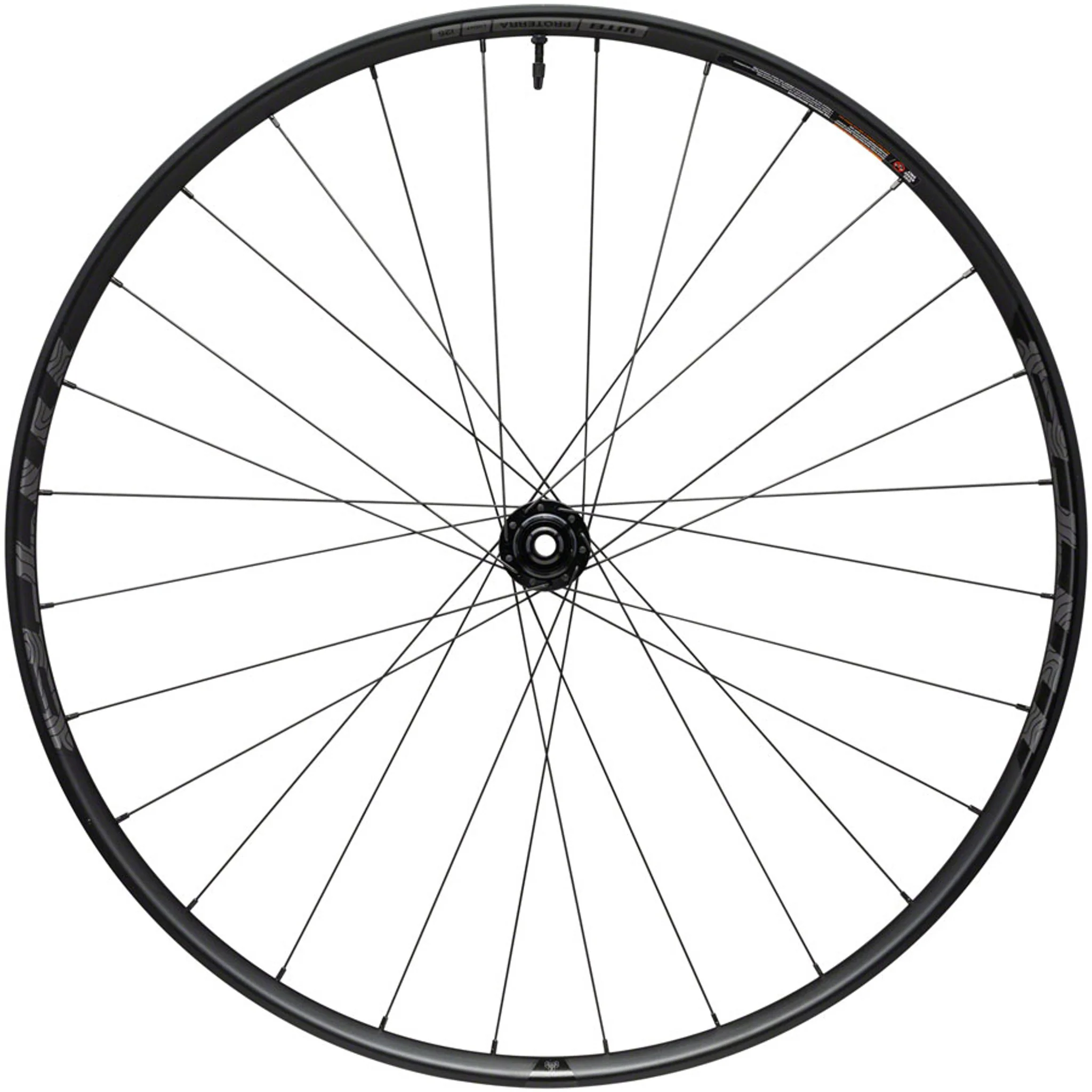 Proterra Light i25 Front Wheel - 700, 12 x 100mm, Center-Lock, Black, 28H