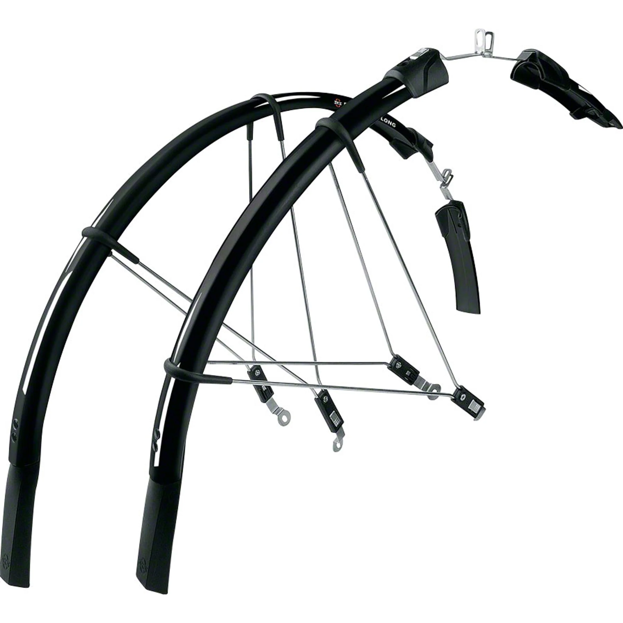 SKS Raceblade Long Fender Set, 700 x 18-25: Black