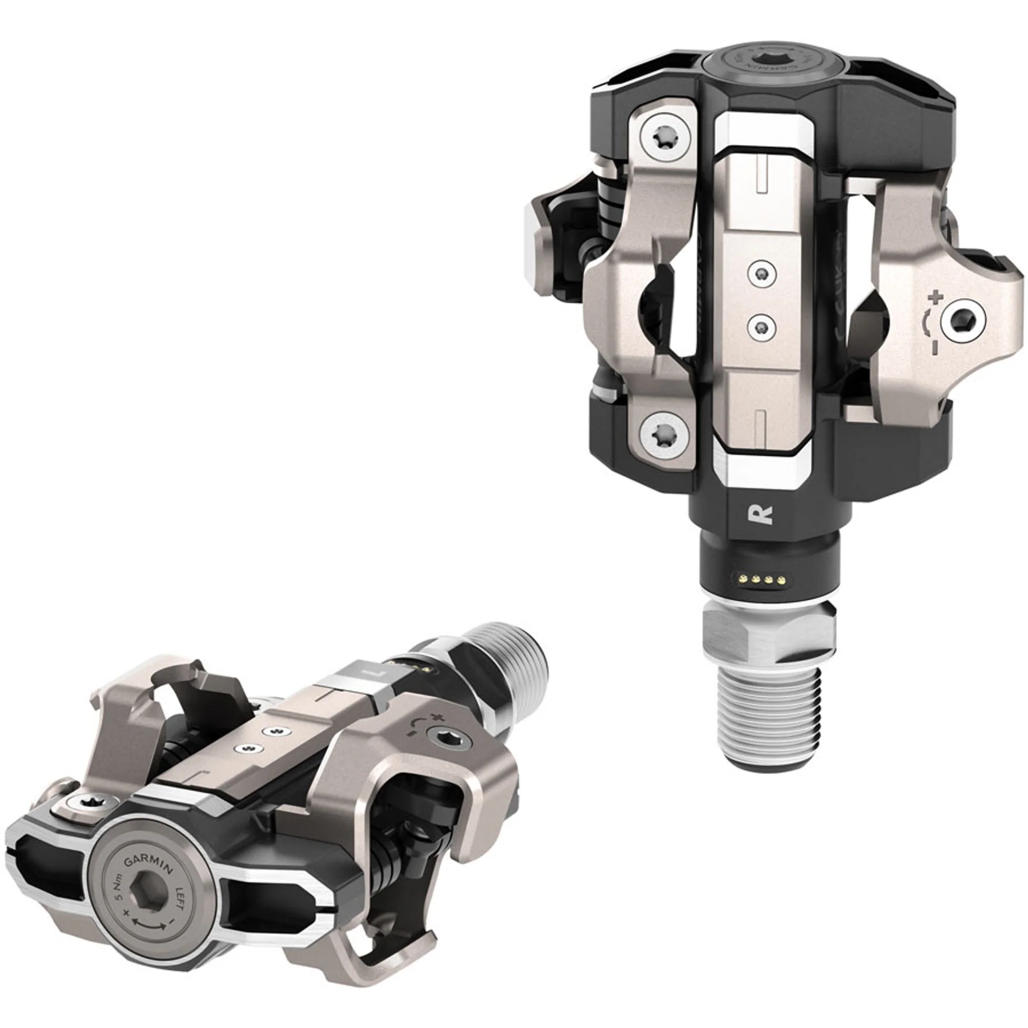 Rally RS/XC210 Power Meter Pedals Bundle - Clipless, Composite/Alloy, 9/16", Black, Pair, Dual-Sensing, Shimano SPD-SL/SPD - Image 3