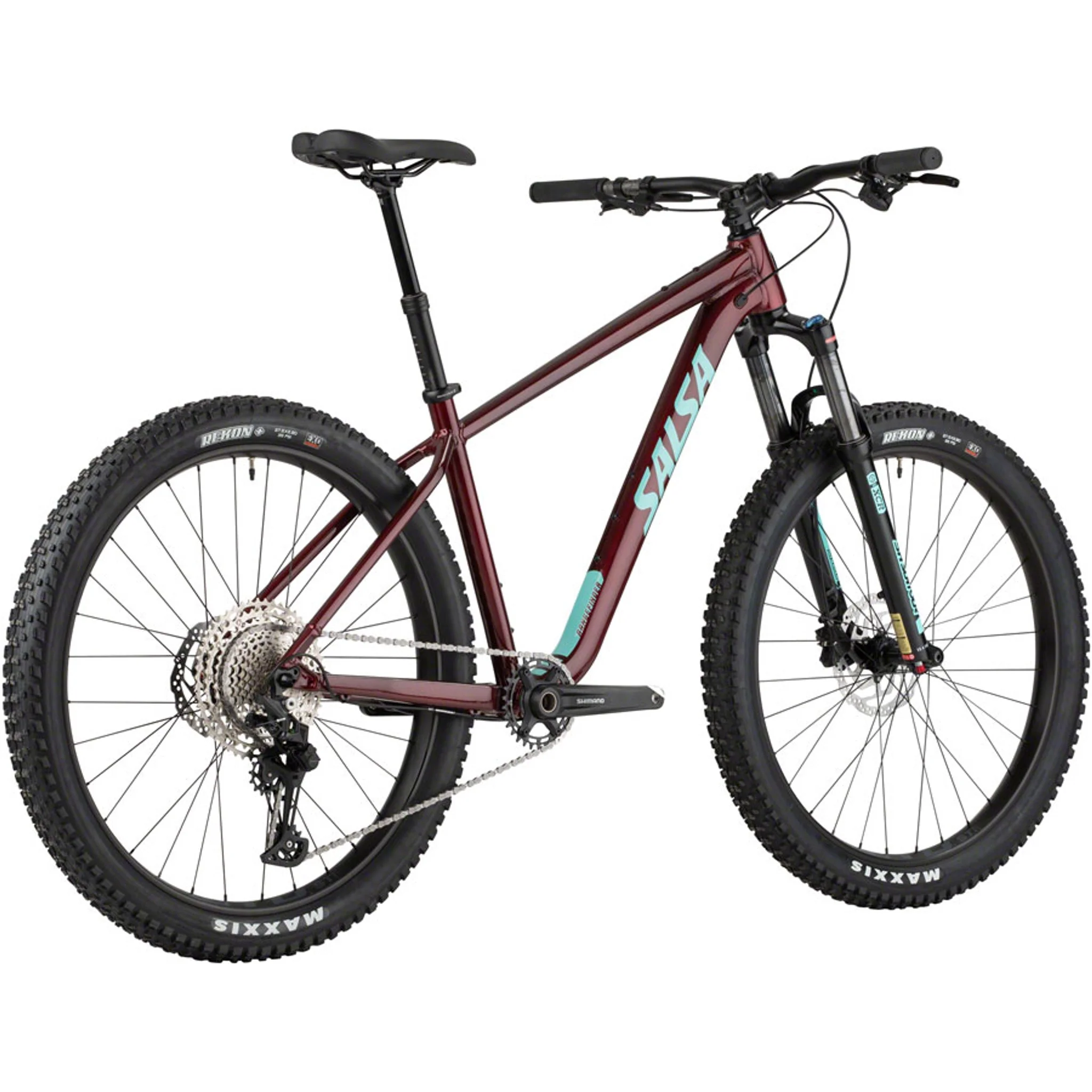 Rangefinder Deore 12 27.5+ Bike - Dark Red - Image 3