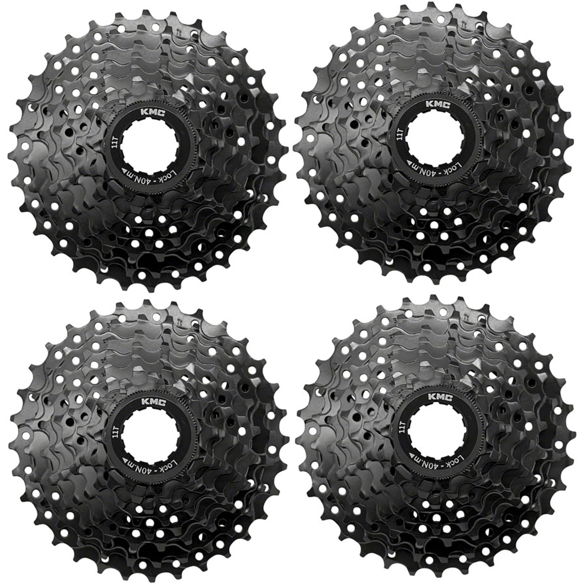 REACT Cassette - 8-Speed, 11-32t, HG Driver Compatible, Black, 4 pk.