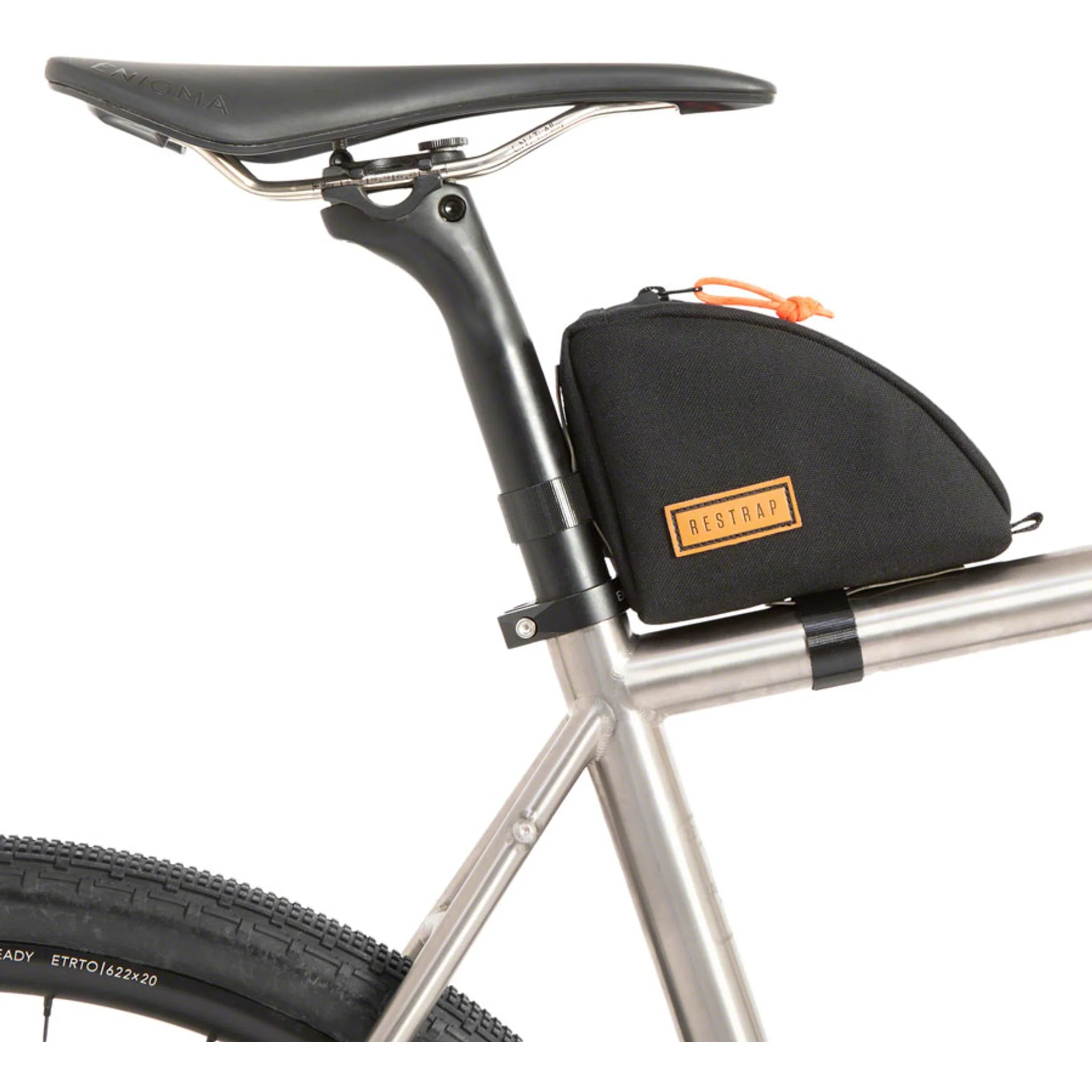 Restrap Rear Top Tube/Seatpost Bag - Black