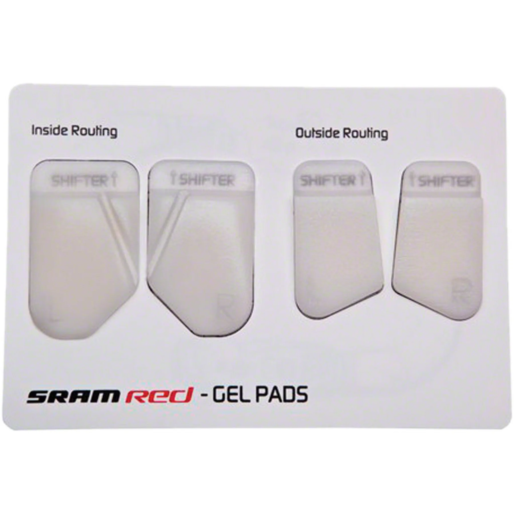 Red Gel Handlebar Lever Transition Pads