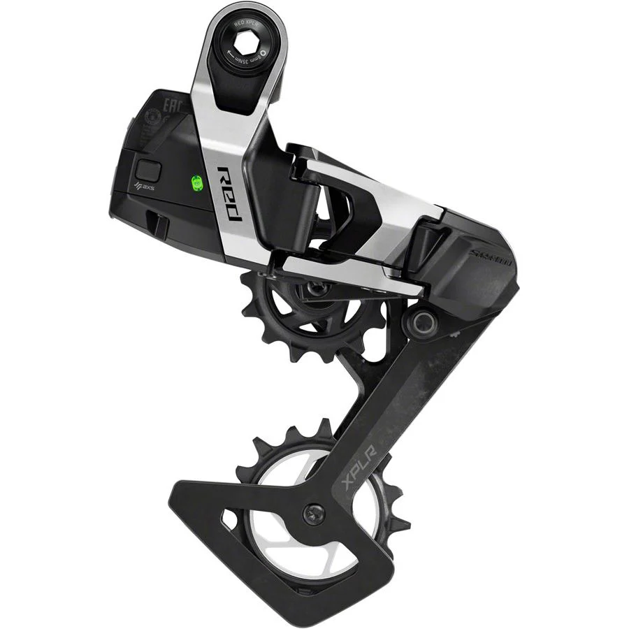 RED XPLR AXS Rear Derailleur - For RED XPLR 1x, 13-Speed, 46t Max, UDH Hangerless, (Battery Not Included), Black/Silver, E1