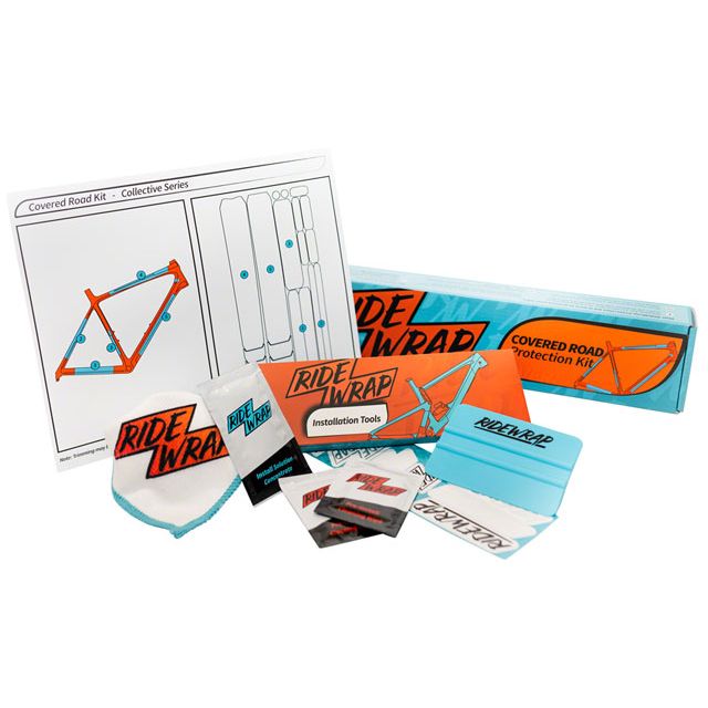 RideWrap Covered Road and Gravel Frame Protection Kit - Matte