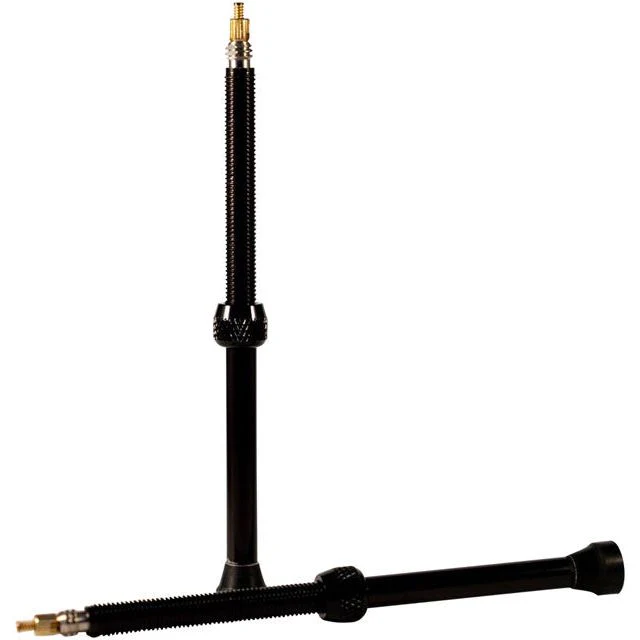 Stan's Alloy Valve Stems - 100mm, Pair, Black