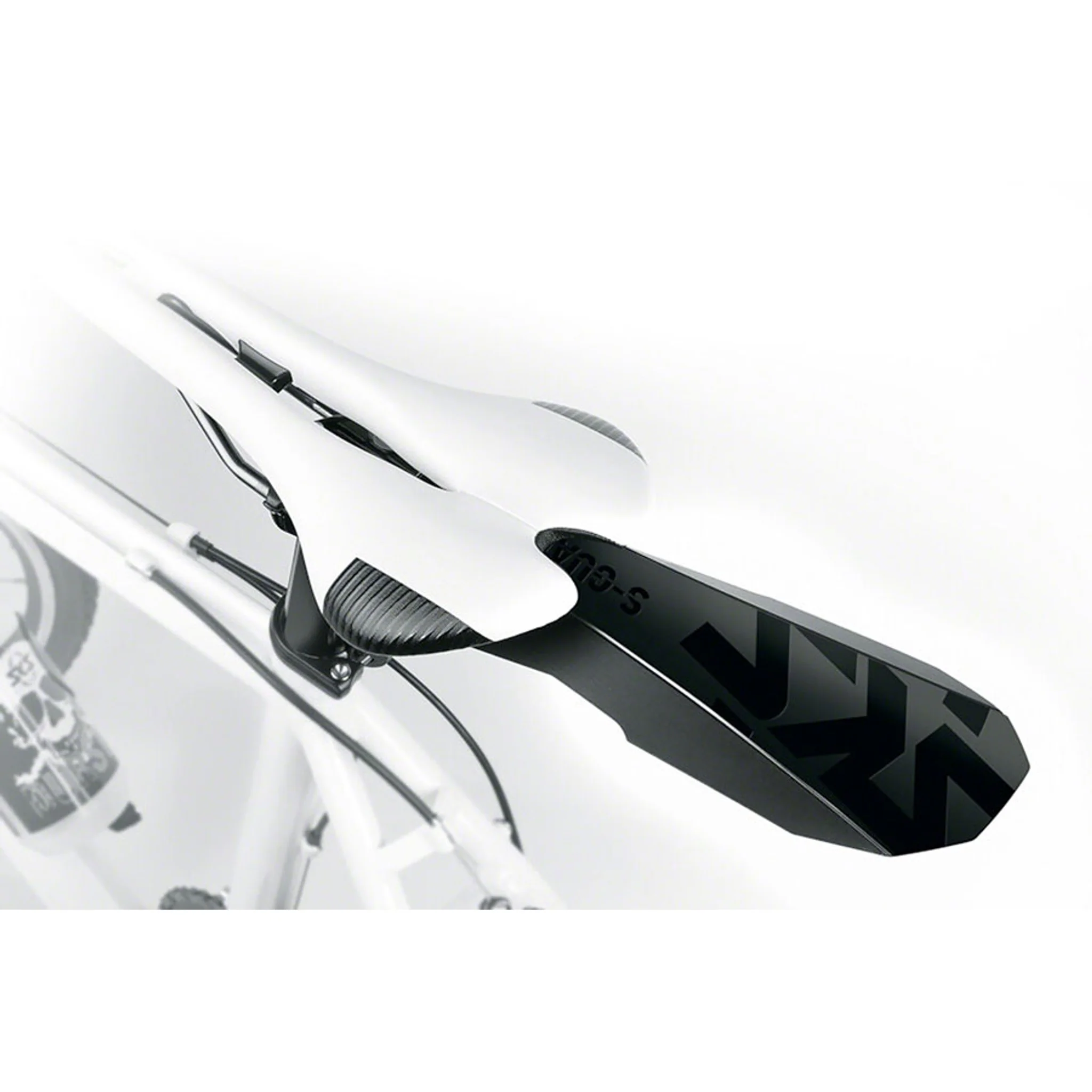 S-Guard Clip-On Rear Fender - Saddle Mount, Black - Image 3