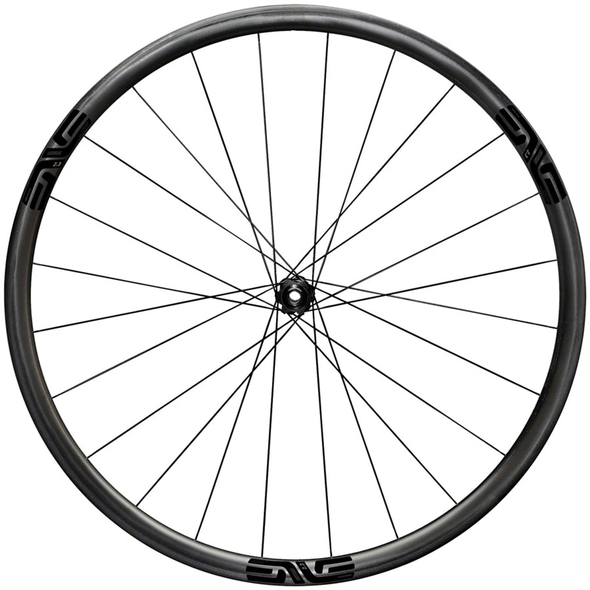 SES 2.3 Front Wheel - 700, 12 x 100, Center-Lock, Black