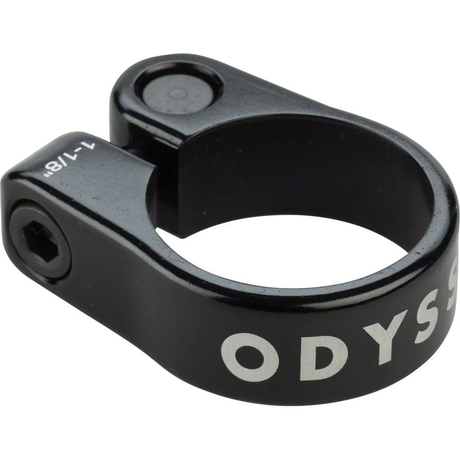 Slim Seatpost Clamp - 1-1/8", Bolt-On, Black