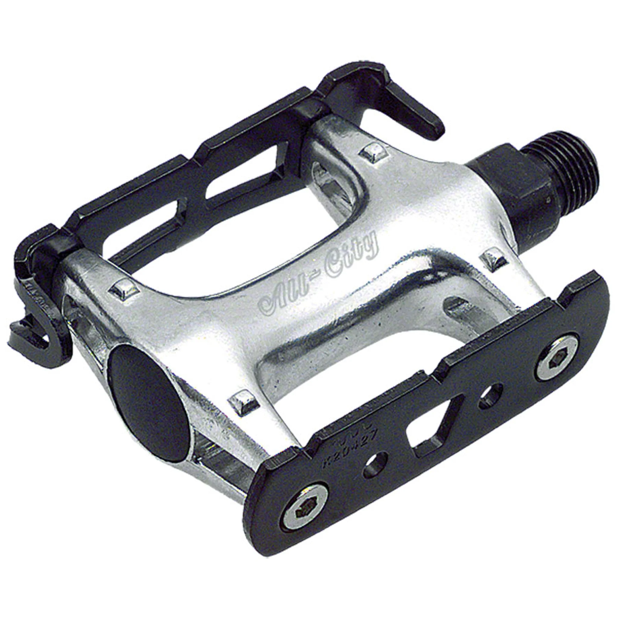 Standard Track Pedals -9/16", Black/Silver