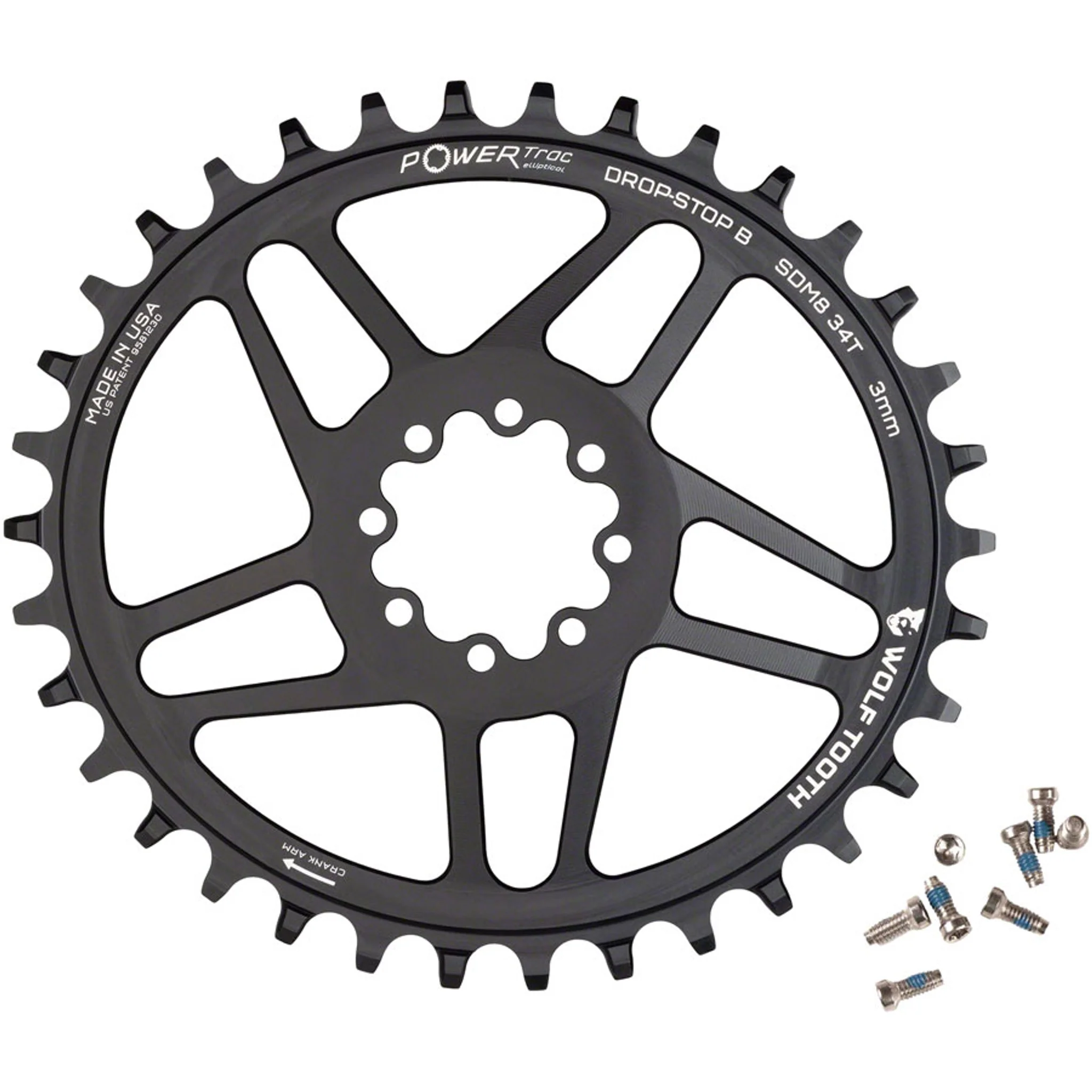SRAM Elliptical 8-Bolt Direct Mount Chainrings - Image 5