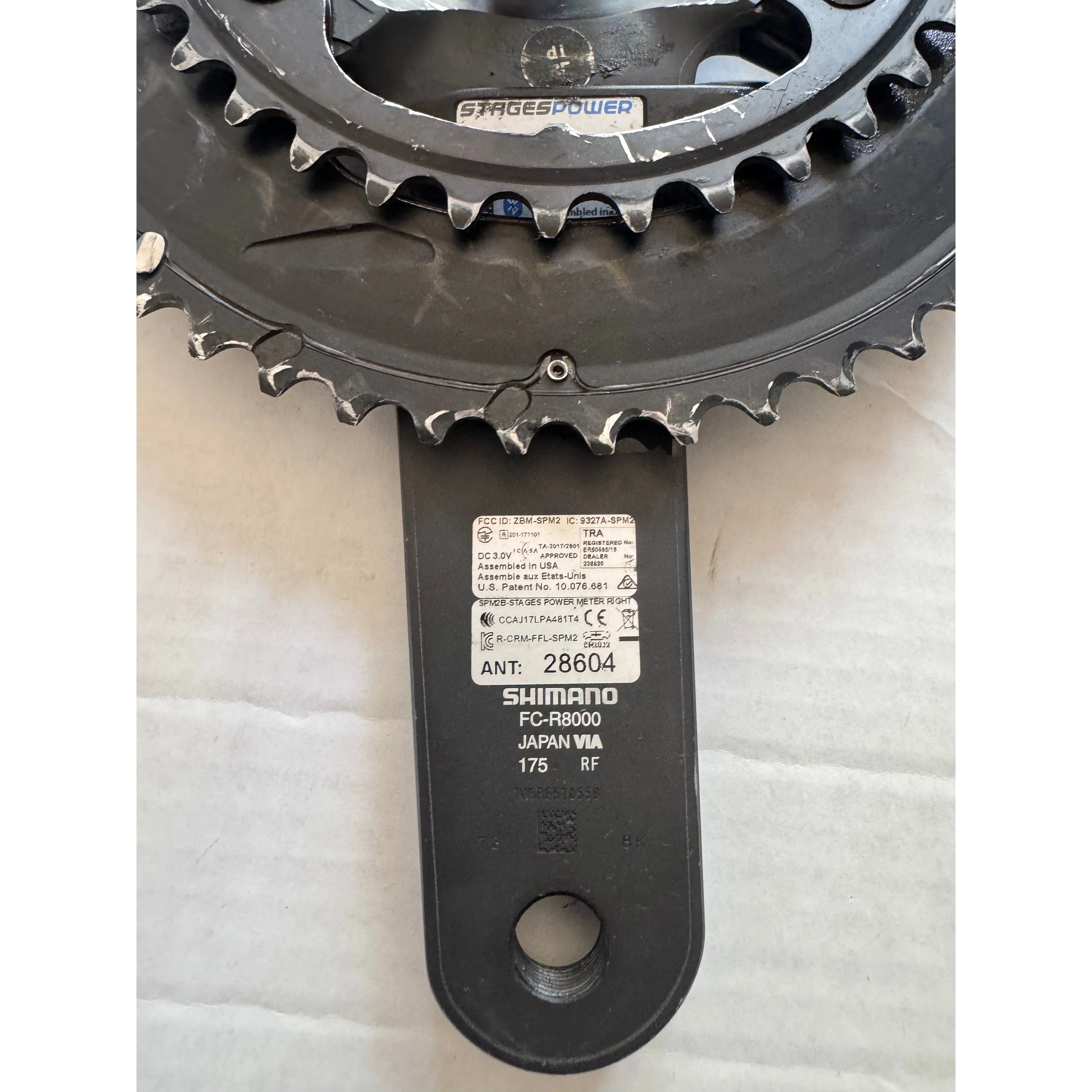 Stages Power Meter R Ultegra R8000 175mm 52/36 - Used - Image 3