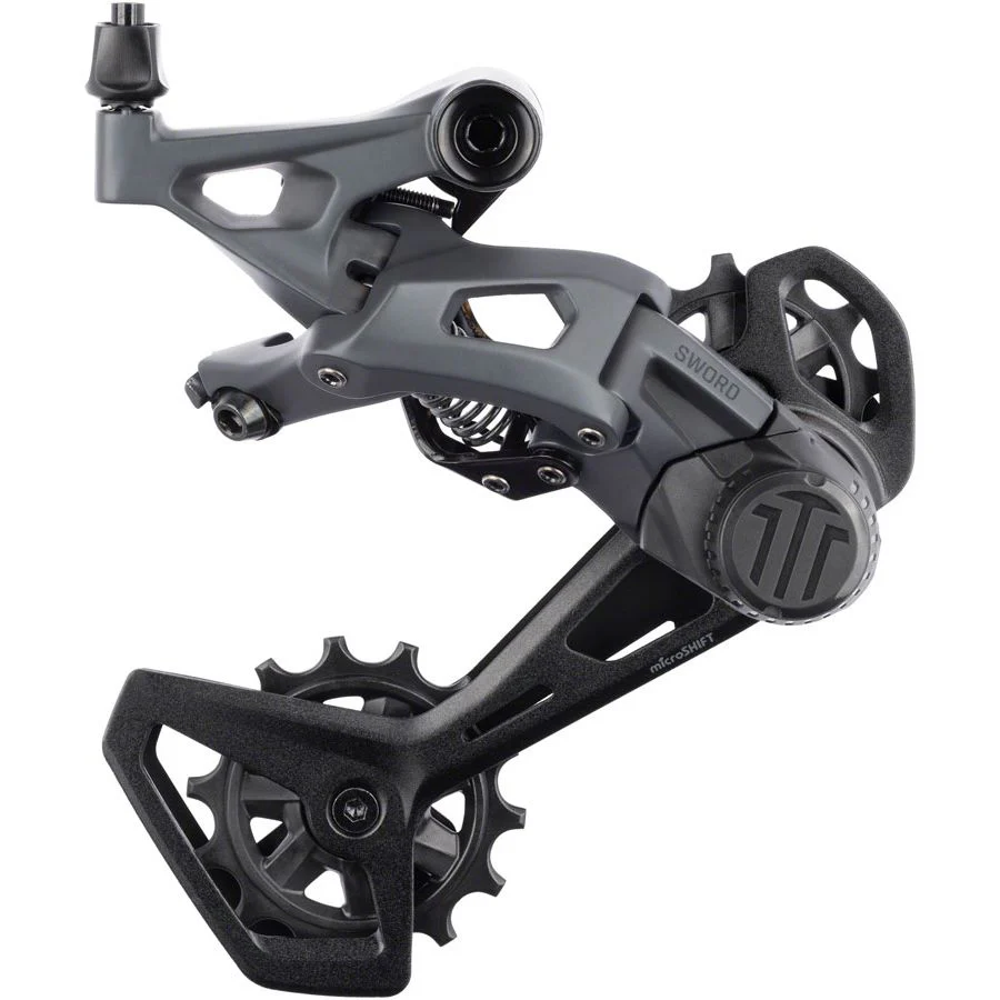 Sword Rear Derailleur - 10-Speed, Long Cage, Compatible with Sword 2x, Gray