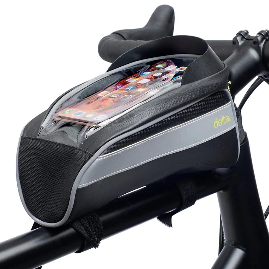 Top Tube Phone Bag, 4.2L, Black/Silver - Image 2